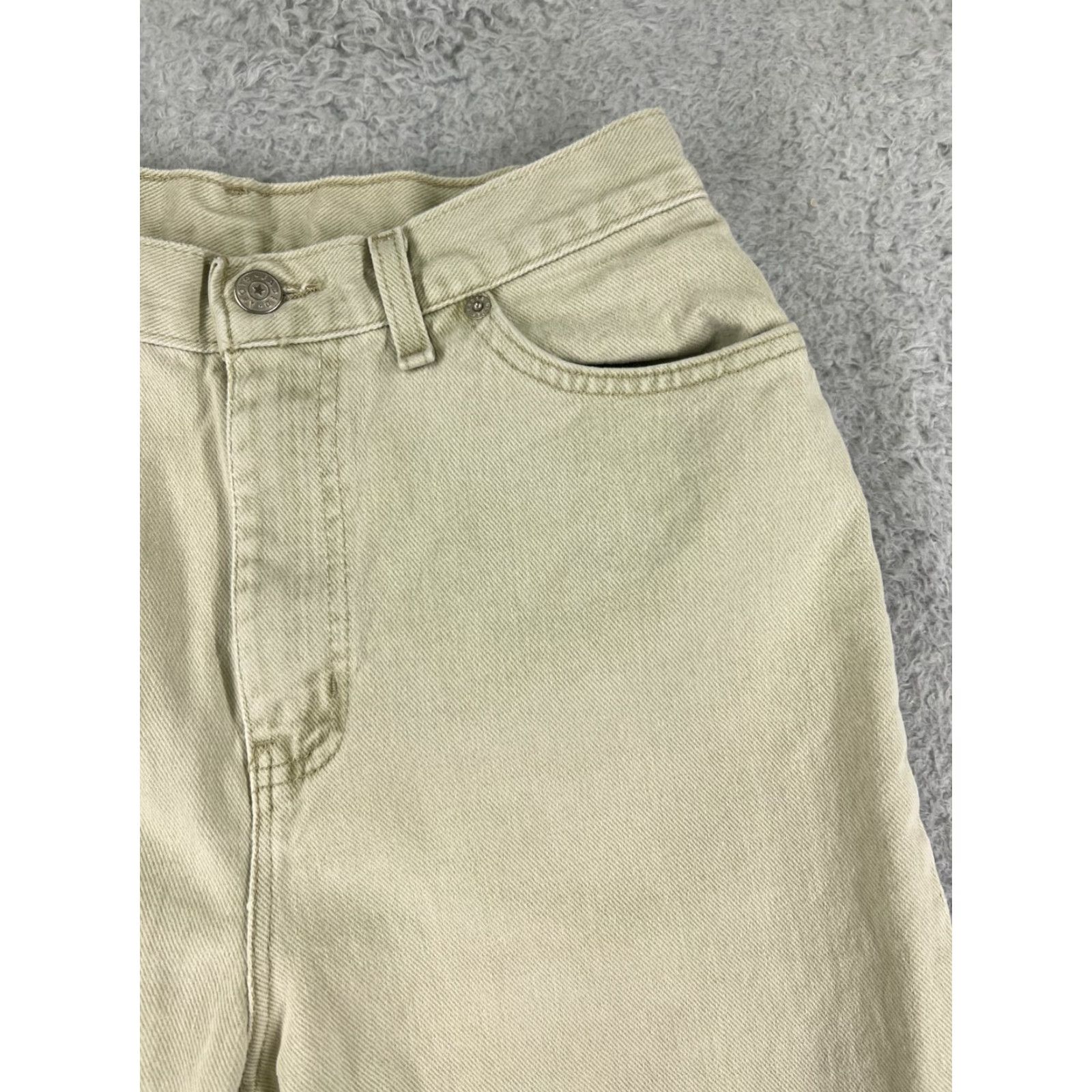 Faded Glory Faded Glory Jeans Women 10 Beige Denim Straight High Rise Cotton Made USA Pants Size 32" / US 10 / IT 46 - 6 Thumbnail