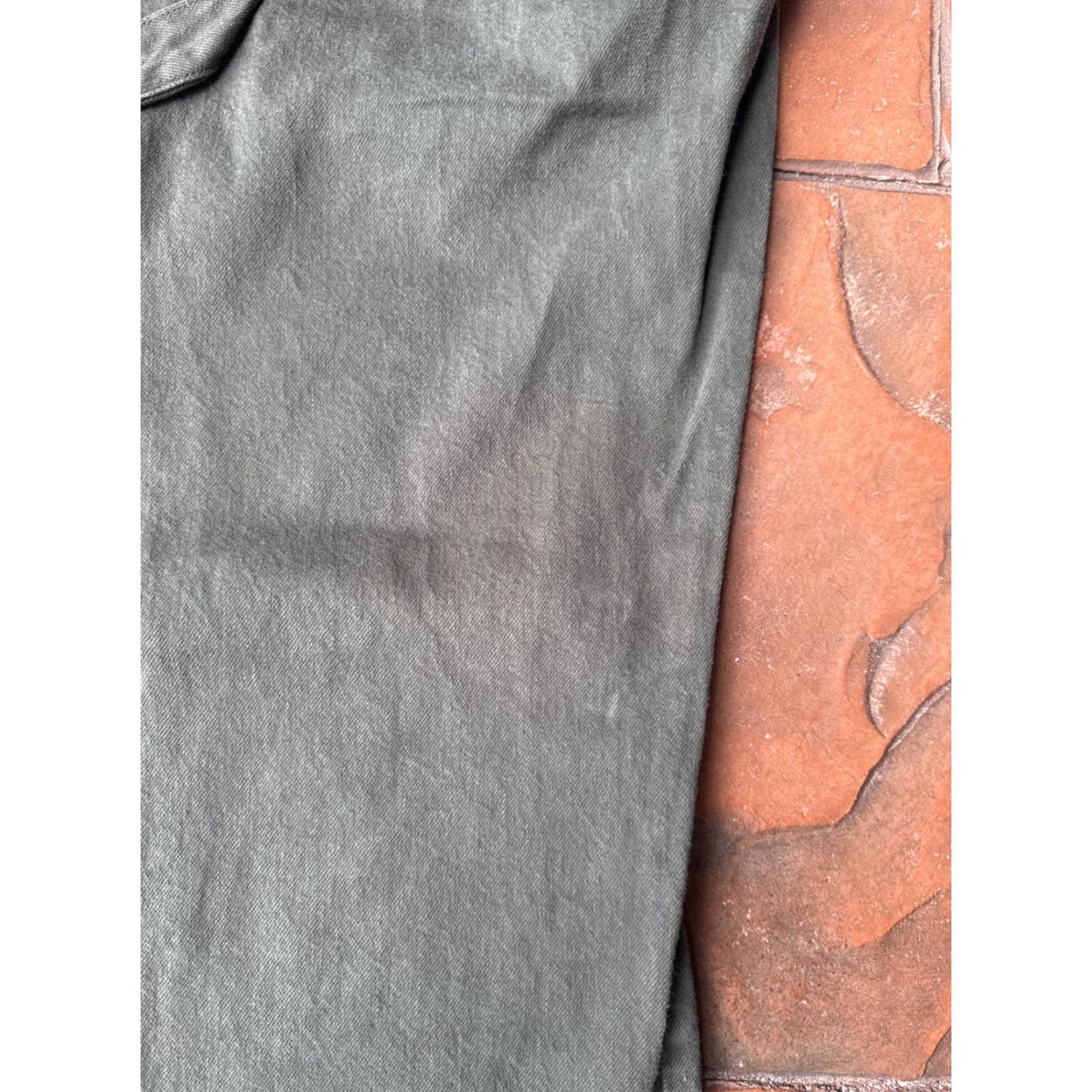Frame VINTAGE FRAME Double Knee Carpenter Jeans 29x30.5 Green Button Fly Women 29 Green Denim Jeans Carpenter Pockets 29x30.5 Womens feminino Size 29" - 6 Thumbnail