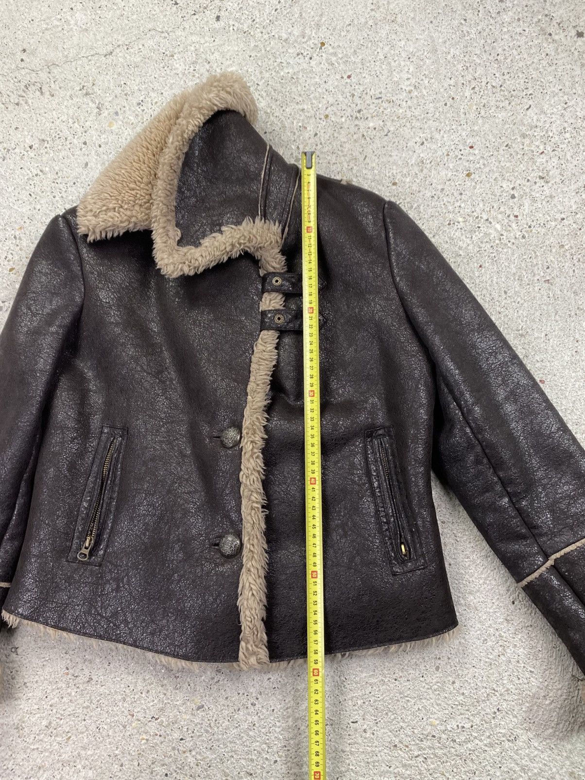 Japanese Brand Rock n blue vintage eco leather jacket japan shearling Size L / US 10 / IT 46 - 15 Thumbnail
