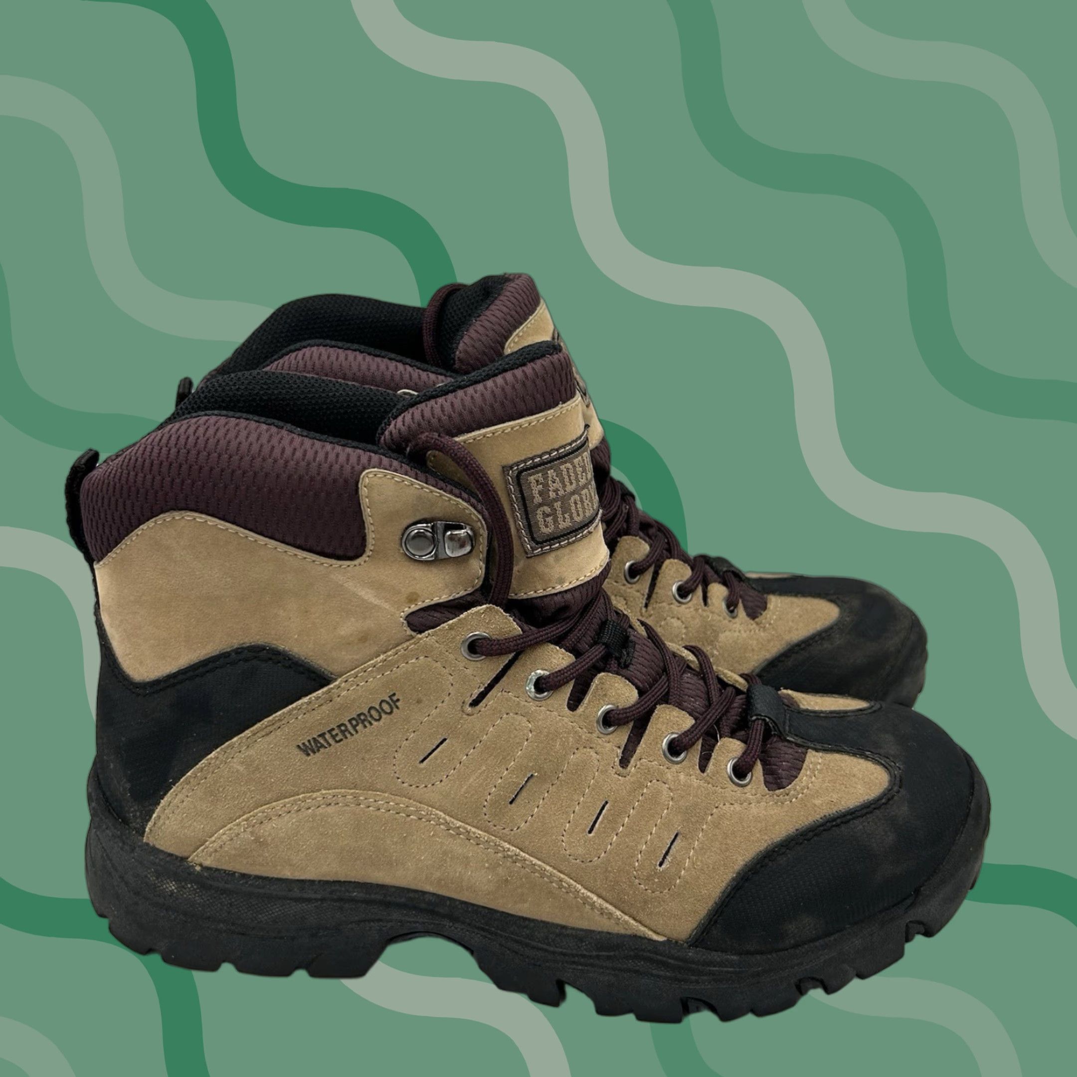 Faded Glory Faded Glory Montrose Waterproof Boots Desert Leather Brown Women's 11 Mens 9 Shoes Outdoor Size US 11 / IT 41 - 1 Thumbnail