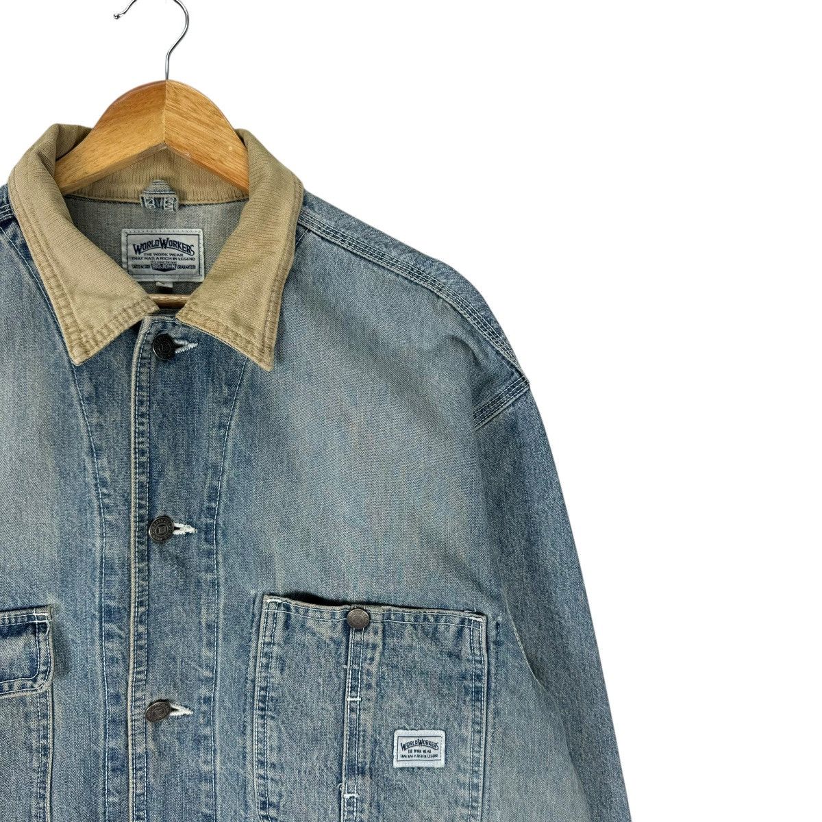 Big John ⚡️BIG JOHN DENIM CHORE WORKWEAR JACKET Size US L / EU 52-54 / 3 - 3 Thumbnail
