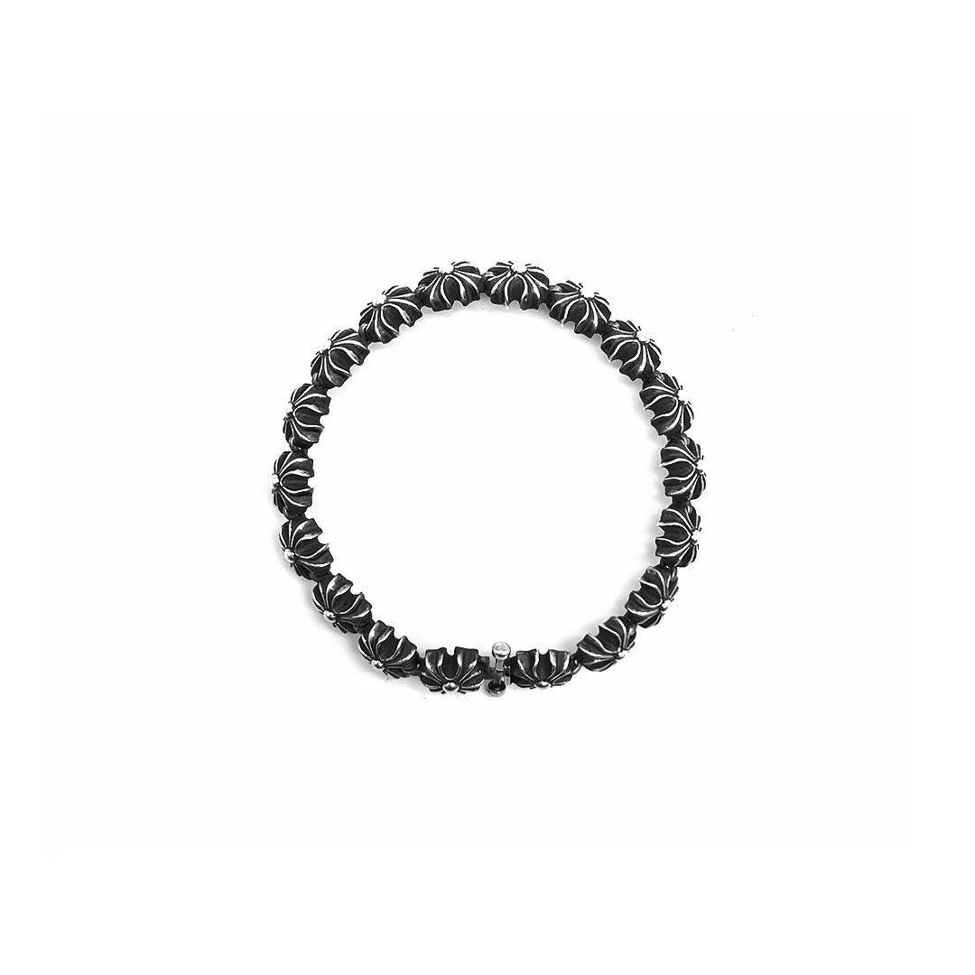 Chrome Hearts Chrome Hearts Silver Tiny CH Plus Cross Bracelet Size ONE SIZE - 1 Thumbnail