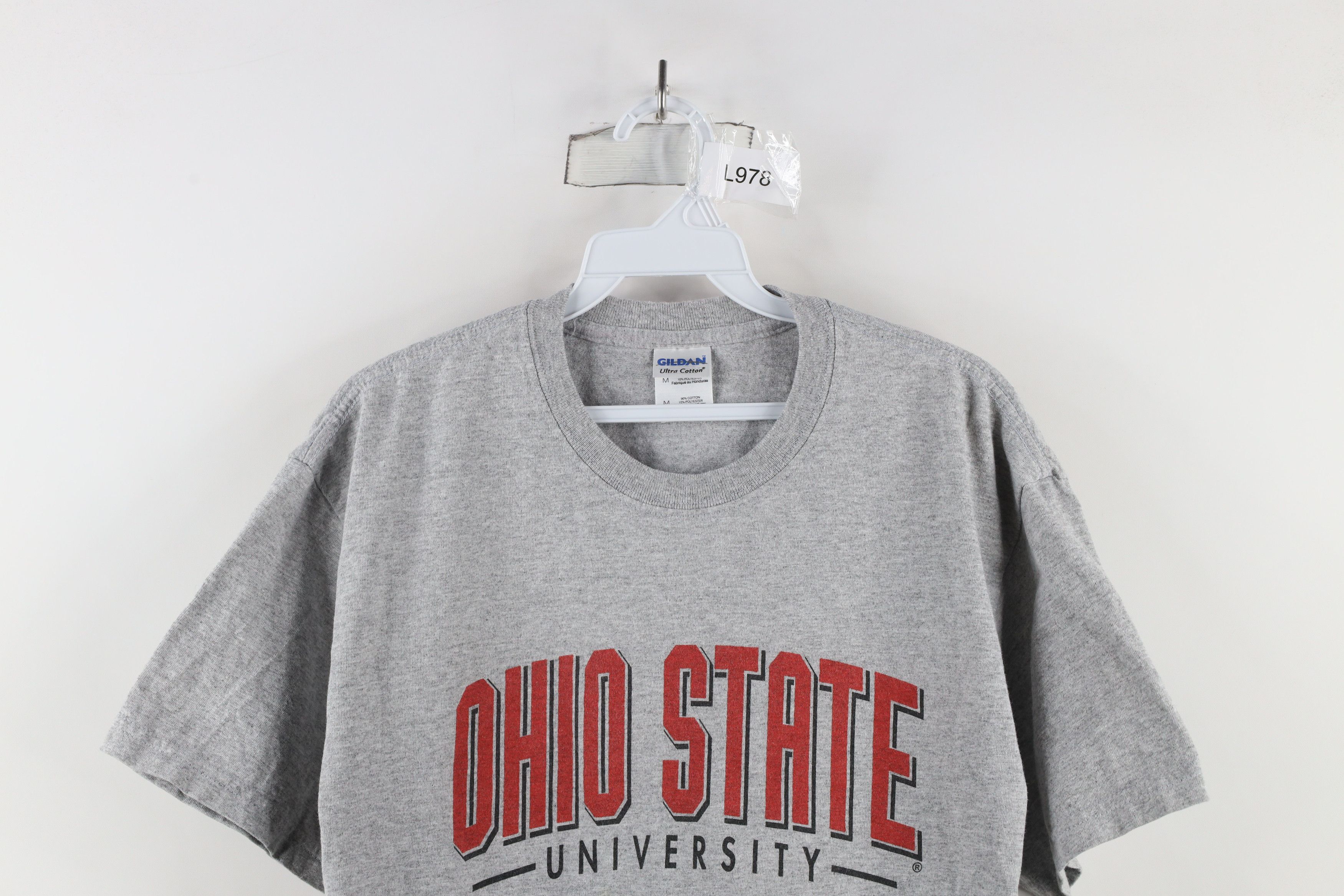 Vintage Vintage Block Letter Ohio State University T-Shirt Gray Size US M / EU 48-50 / 2 - 2 Thumbnail