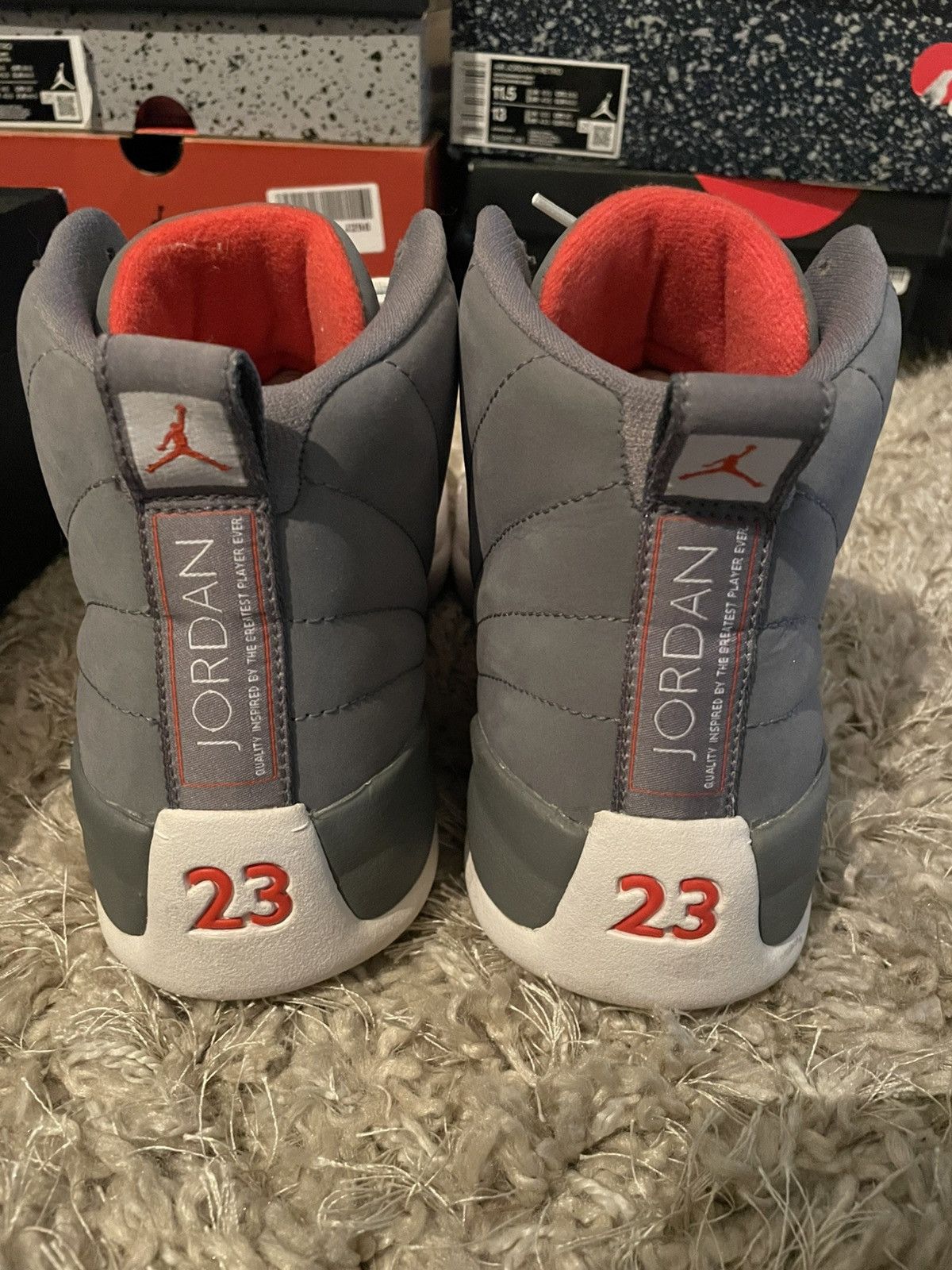 Jordan Brand Jordan 12 Cool Grey Size US 9.5 / EU 42-43 - 6 Thumbnail