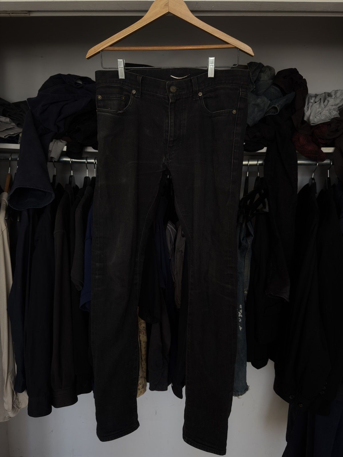 Saint Laurent Paris AW13 hedi slimane Saint laurent paris denim jeans Size US 31 - 1 Thumbnail