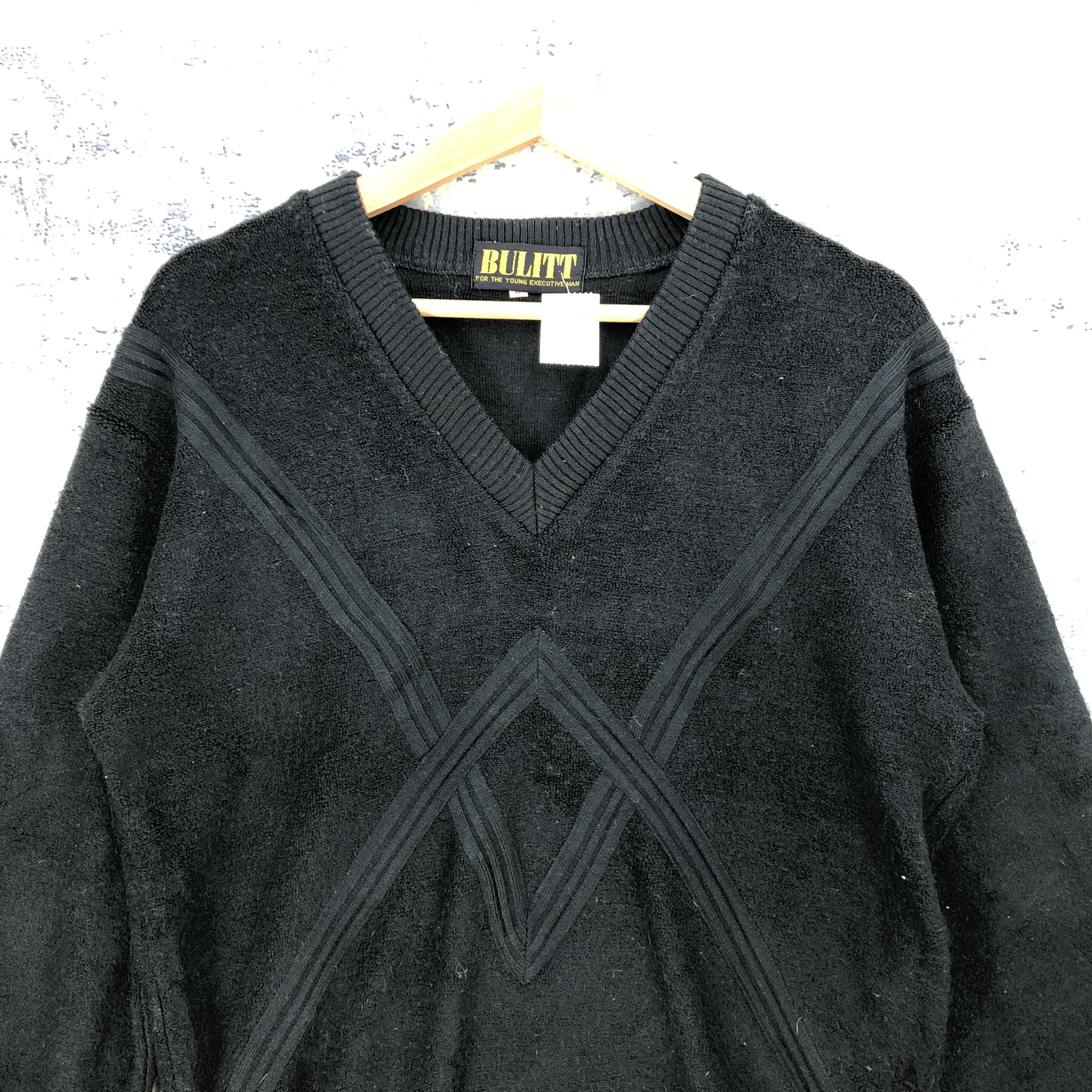 Japanese Brand Vintage 90s Bullit Wool Sweater Japanese Sweatshirt Jumper Size US L / EU 52-54 / 3 - 2 Thumbnail