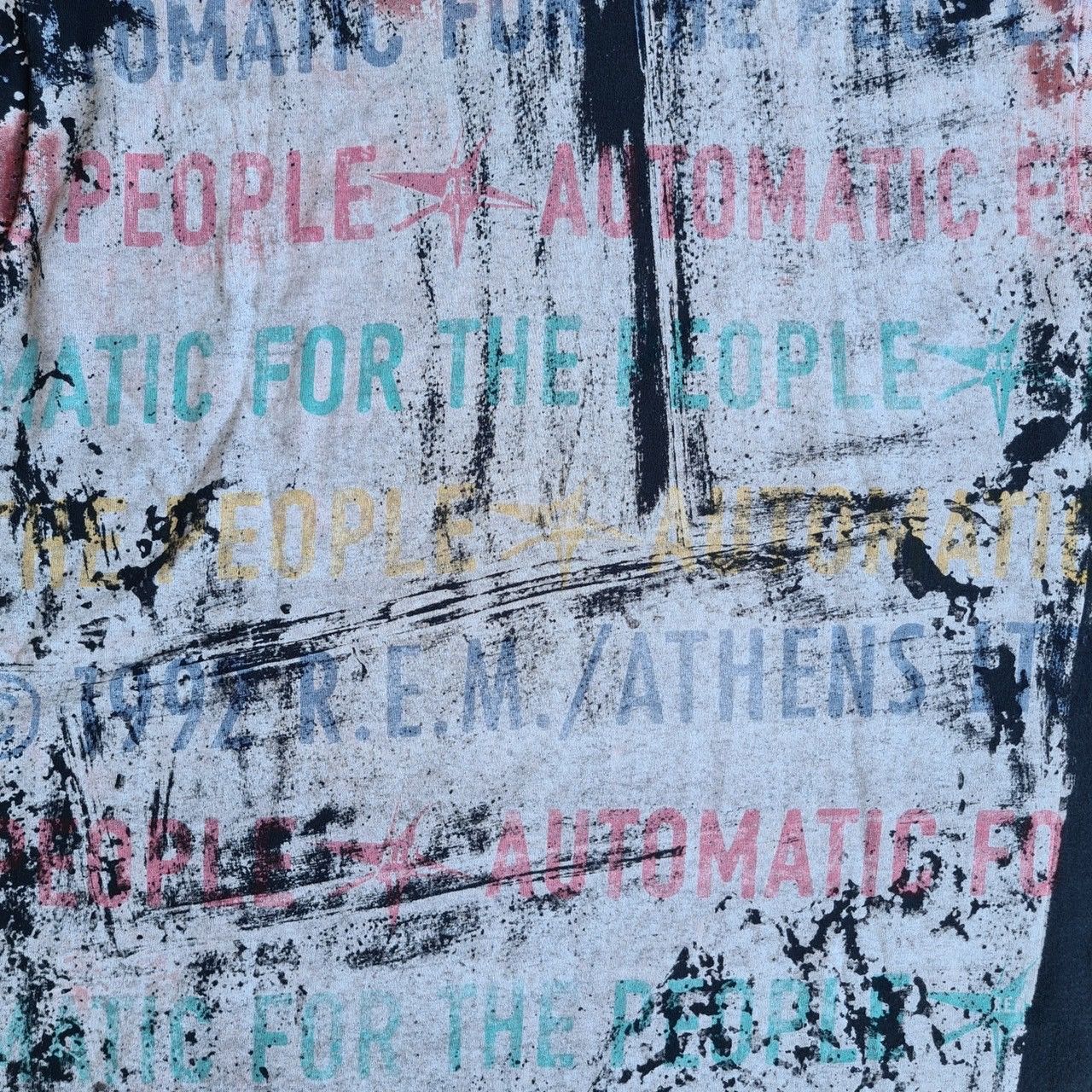 Band Tees × R.E.M. × Vintage *RARE* VINTAGE 90s R.E.M REM T-SHIRT AOP 1992 Size US XL / EU 56 / 4 - 4 Thumbnail
