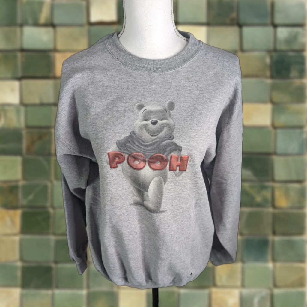 Disney VINTAGE Disney Winnie The Pooh Crewneck Sweatshirt Shirt Unisex Adults Medium Gray USA Made Size US M / EU 48-50 / 2 - 1 Thumbnail