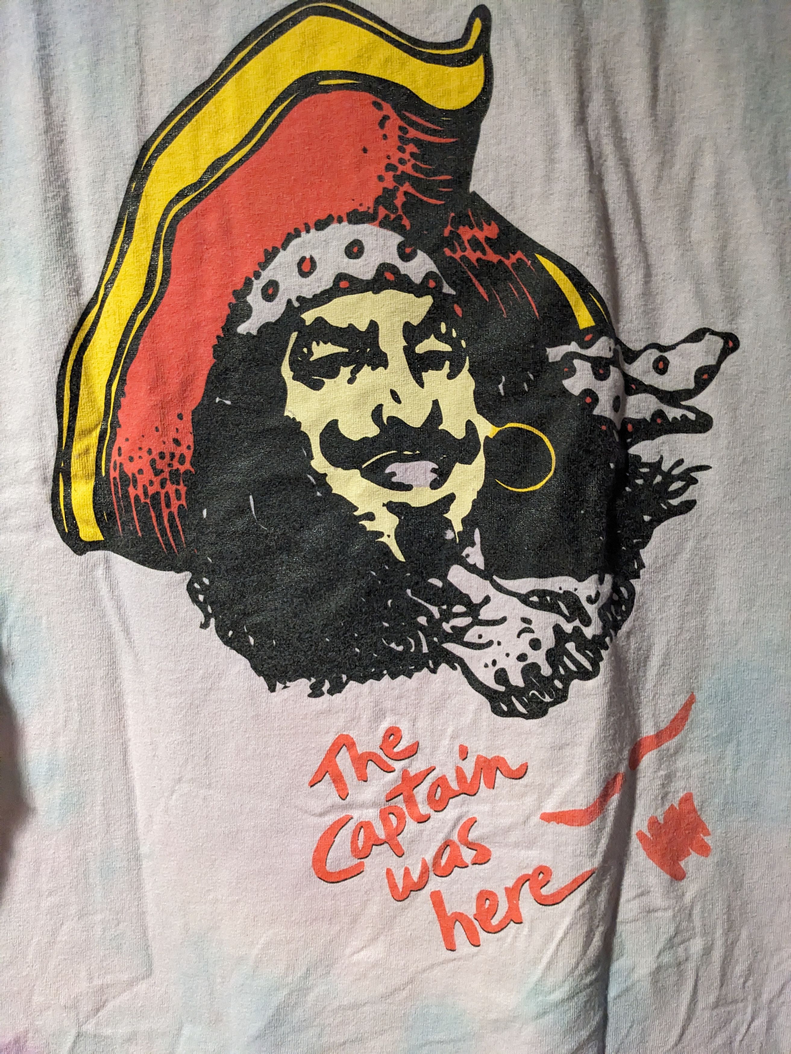 Fruit Of The Loom × Vintage Vintage 90s Captain Morgan Rum Whiskey Tie Dye T-Shirt Size US XL / EU 56 / 4 - 2 Thumbnail