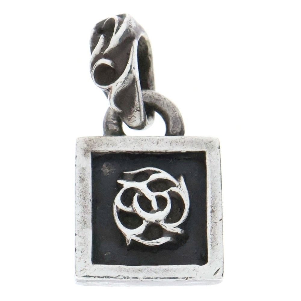 アクセサリー CHROME HEARTS CHARM FRAMED FLORAL Chrome Hearts Floral Charm Silver Necklace