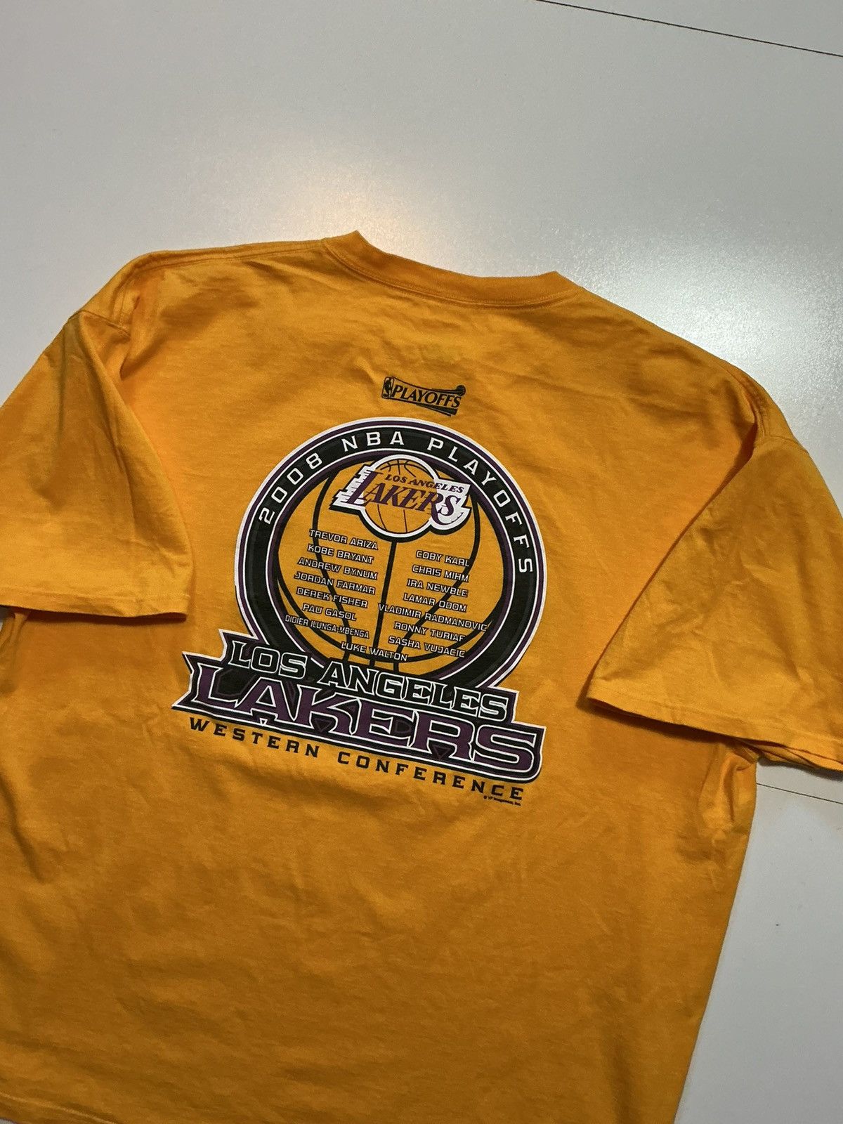 Majestic Los Angeles Lakers NBA Playoffs Kobe Bryant Graphic T-Shirt Size US XXL / EU 58 / 5 - 7 Thumbnail