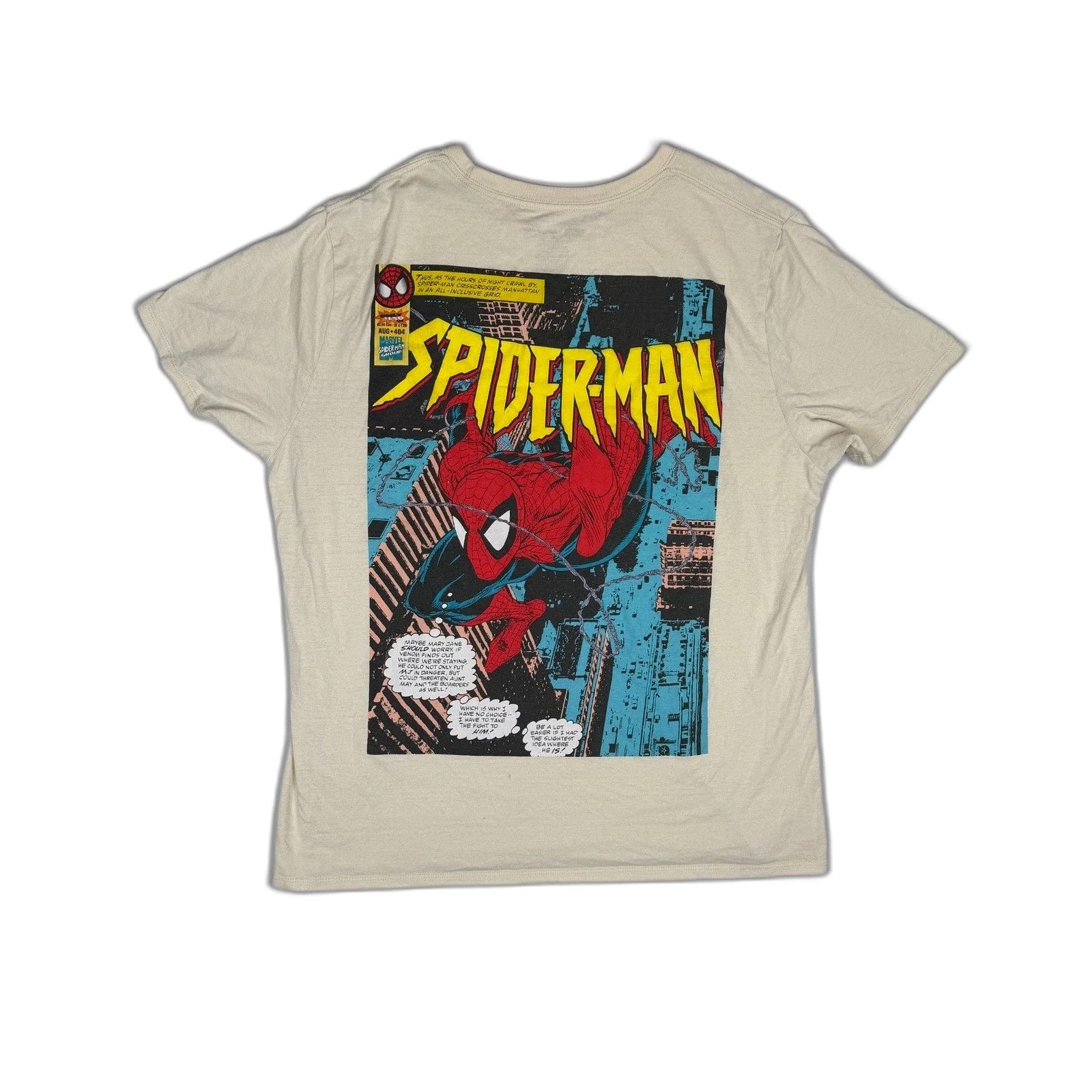 Marvel Comics Marvel x Aeropostale Spiderman T-Shirt Men's XL Beige Size US XL / EU 56 / 4 - 1 Thumbnail