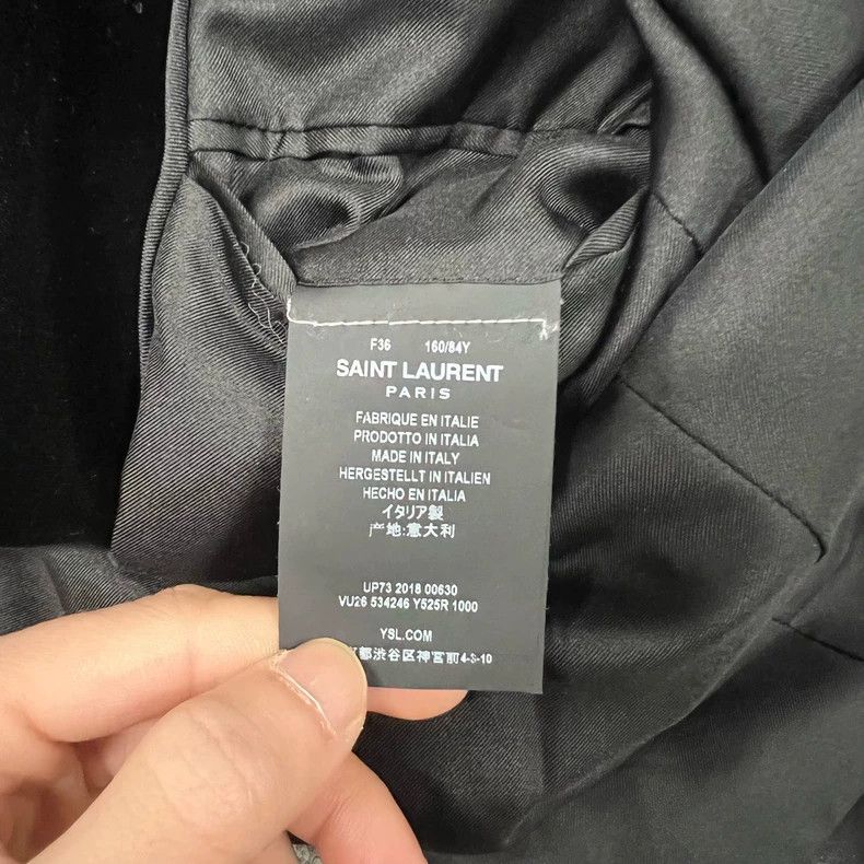 Yves Saint Laurent saint laurent Velvet smoking blazer 2503-Nextarrow Size XS / US 0-2 / IT 36-38 - 6 Thumbnail