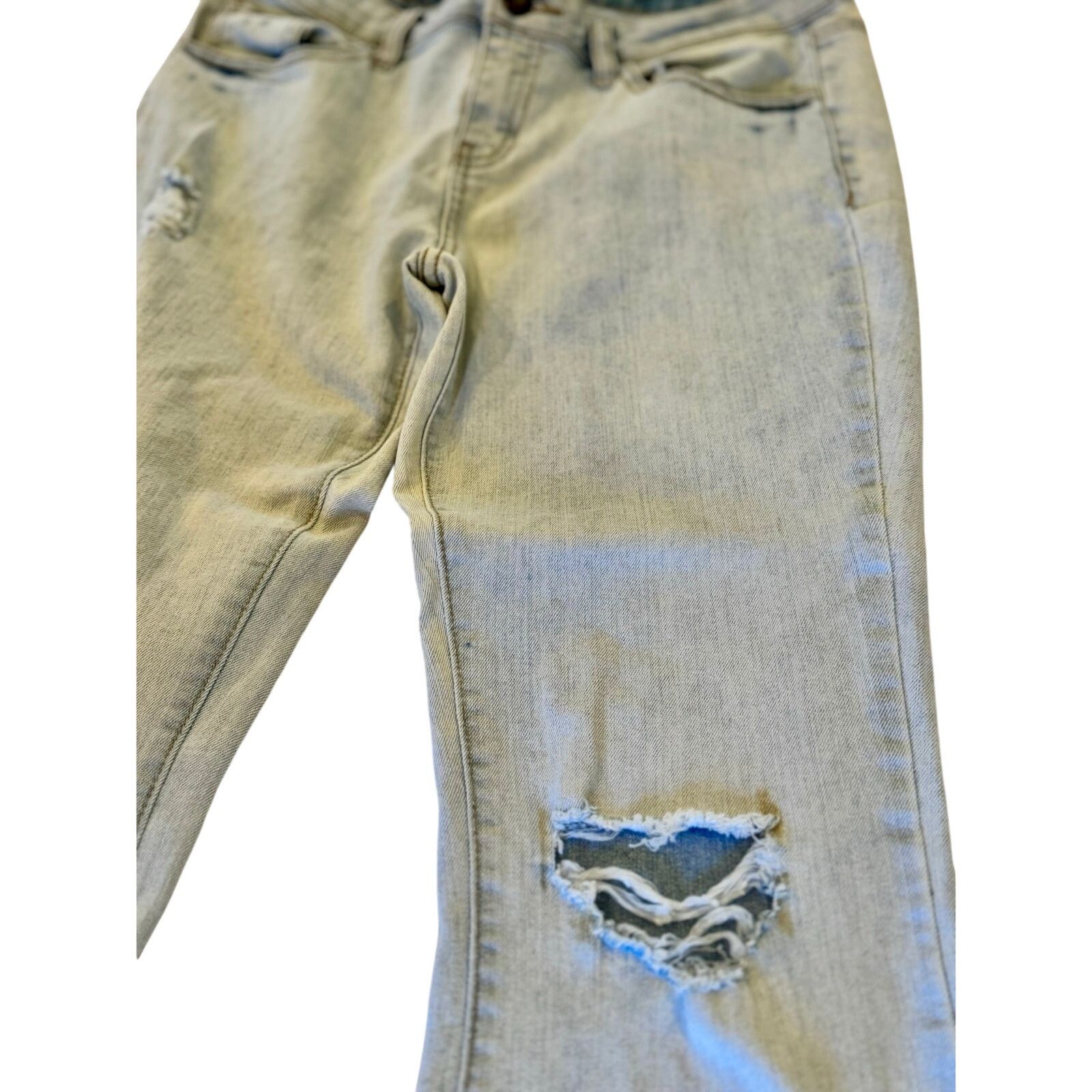 Other Bongo Skinny Bootcut Distressed Denim Jeans | Light Wash | 9 Size 34" / US 12 / IT 48 - 2 Thumbnail