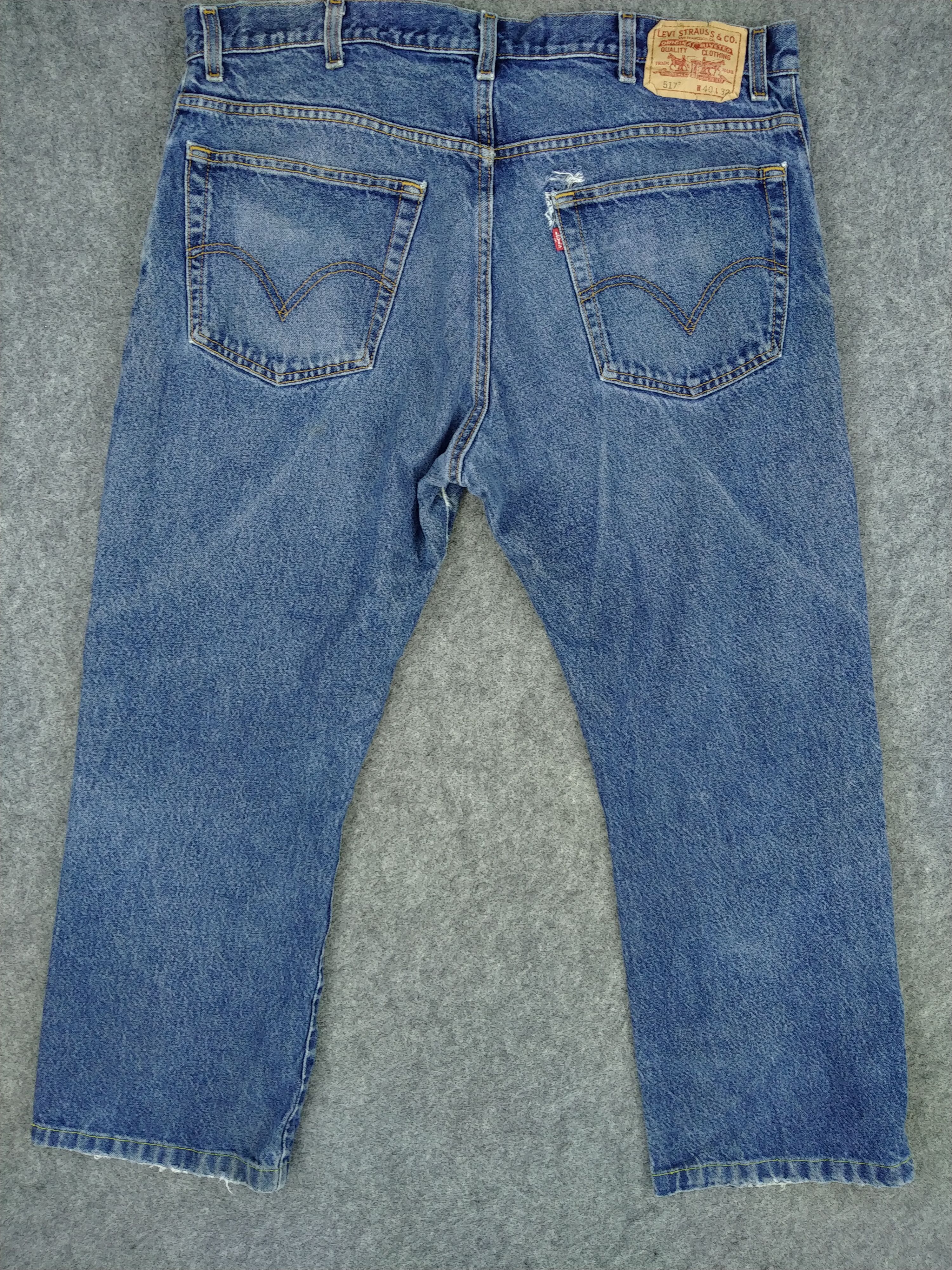 Levi's Blue Vintage Levi's 517 Flare Boot Cut Denim 39x28 -JN414 Size US 39 - 2 Thumbnail