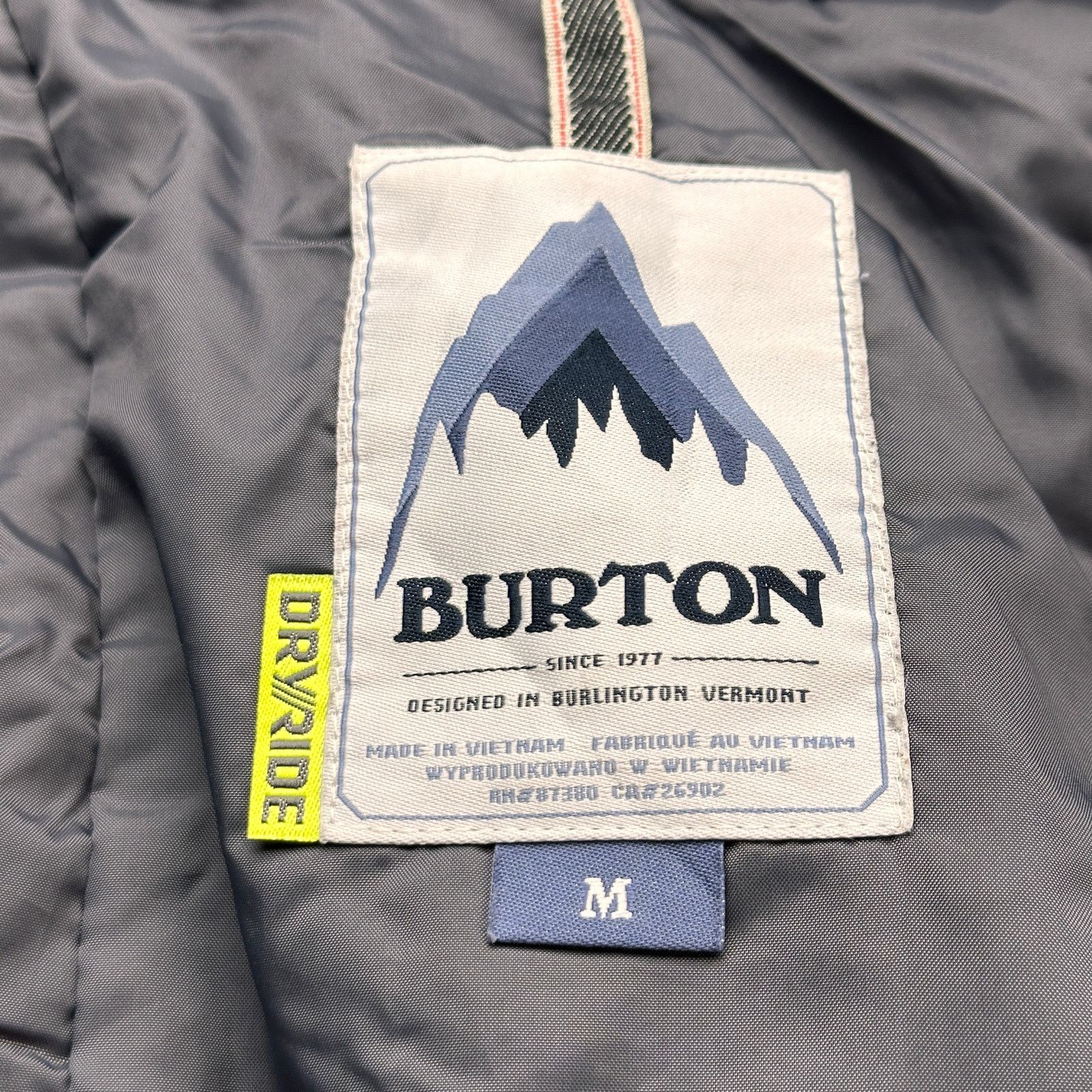 Burton Burton Da Nang DryRide Thermolite Jacket Mens Medium Gray Size US M / EU 48-50 / 2 - 2 Thumbnail