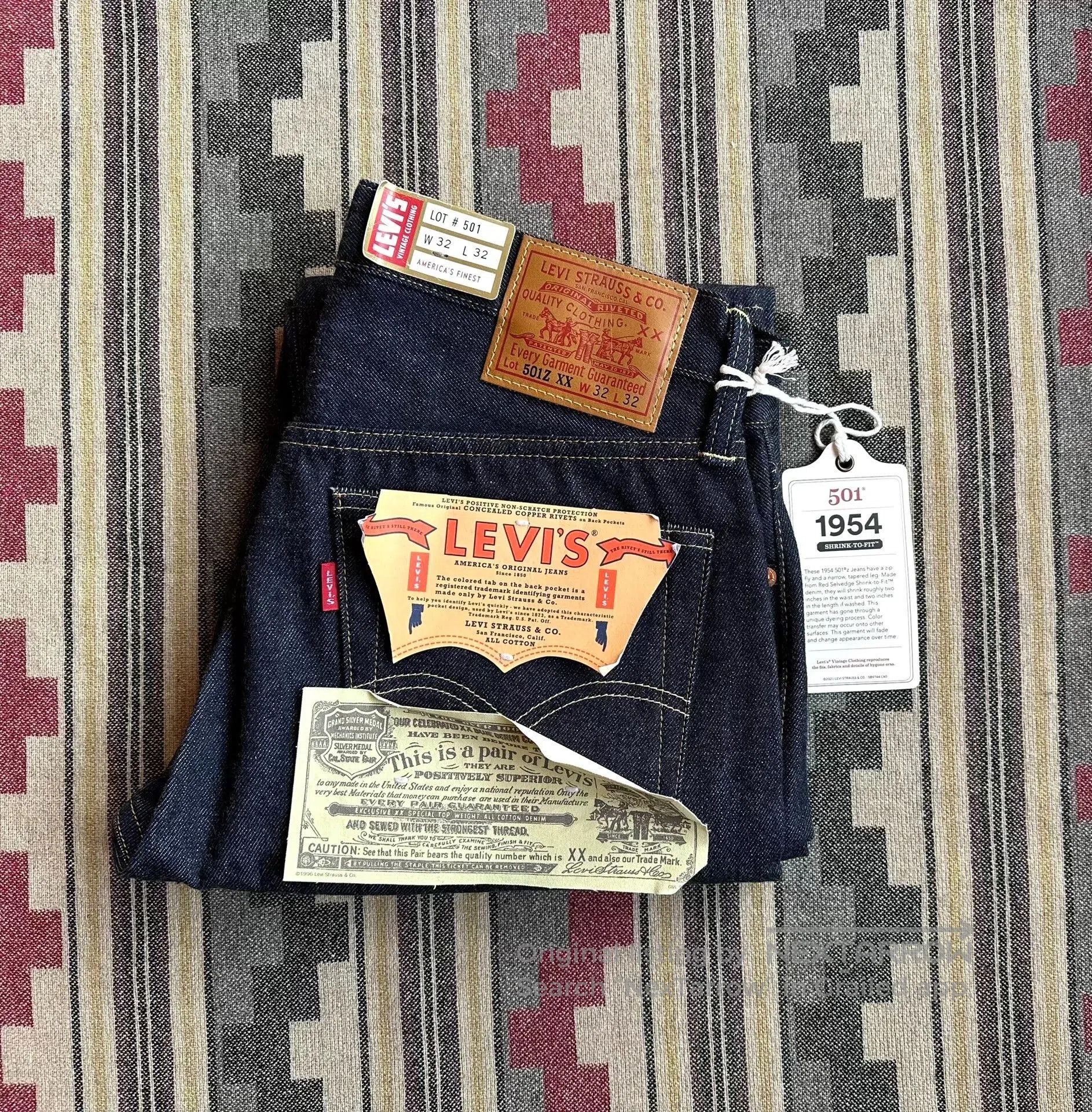Levi's Vintage Clothing levi’s lvc 1954 501zxx selvage jeans. Size US 32 / EU 48 - 1 Thumbnail