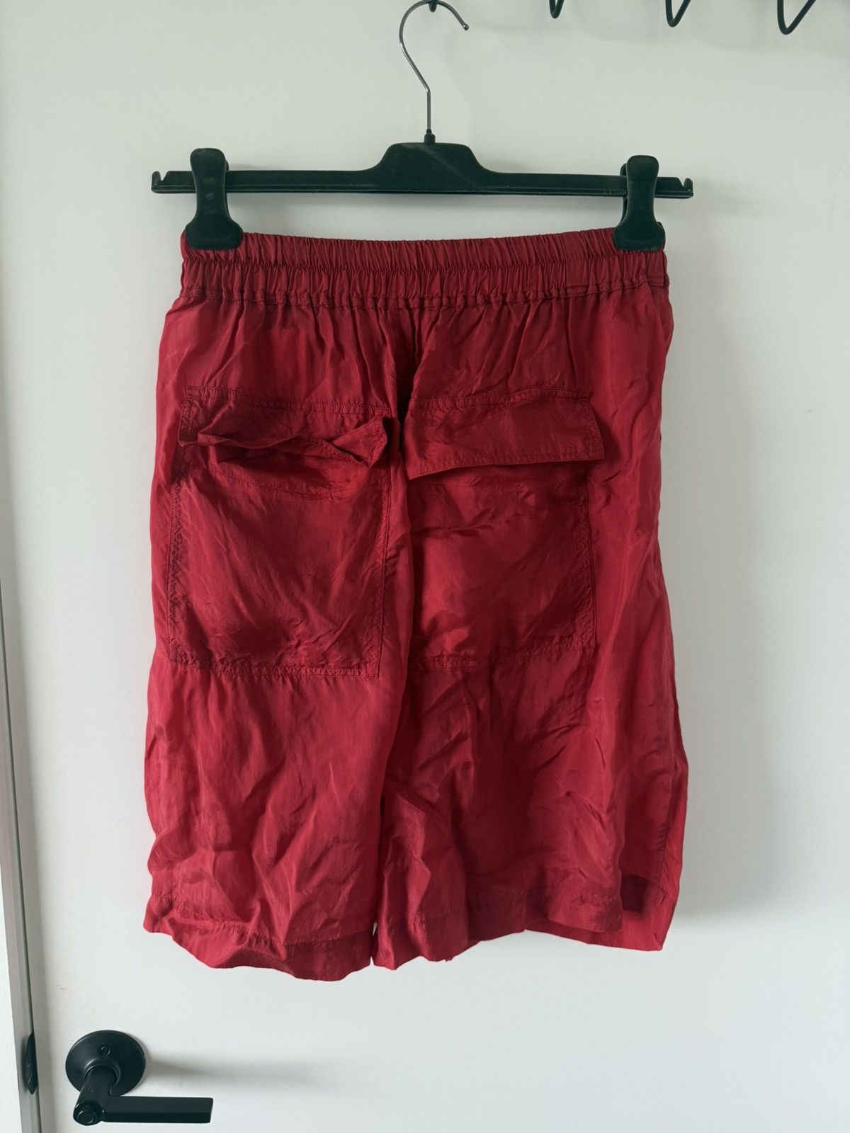 Rick Owens Rick Owens Red Lido Pocket Detailed Shorts Size US 30 / EU 46 - 2 Thumbnail
