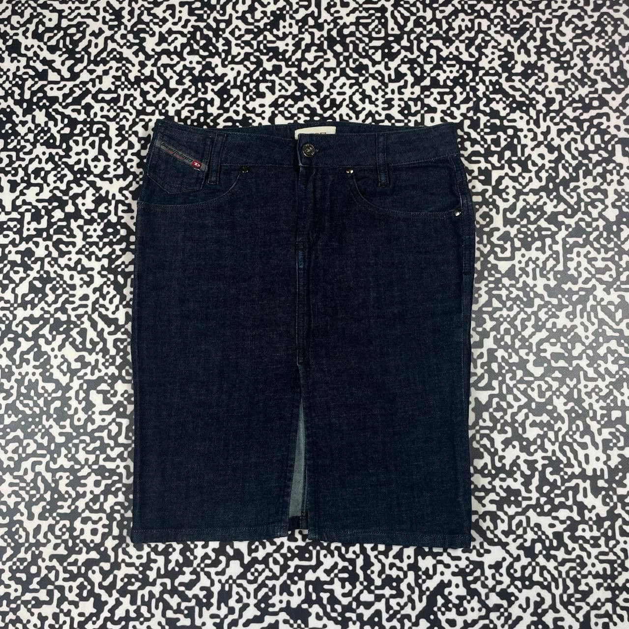 Diesel Vintage Y2K Diesel Japanese Style Casual Denim Midi Skirt Size 24" / US 00 / IT 34 - 4 Thumbnail