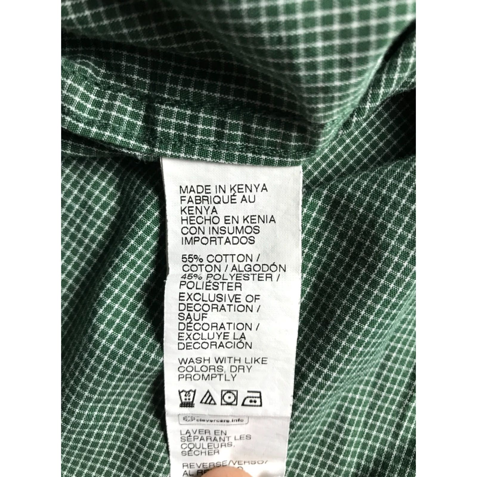 Izod IZOD Shirt Men’s Size M Green White Button-Up Long Sleeve Casual Travel Cotton Cotton Blend Regular 90s? No. (Oops) Size US M / EU 48-50 / 2 - 6 Thumbnail