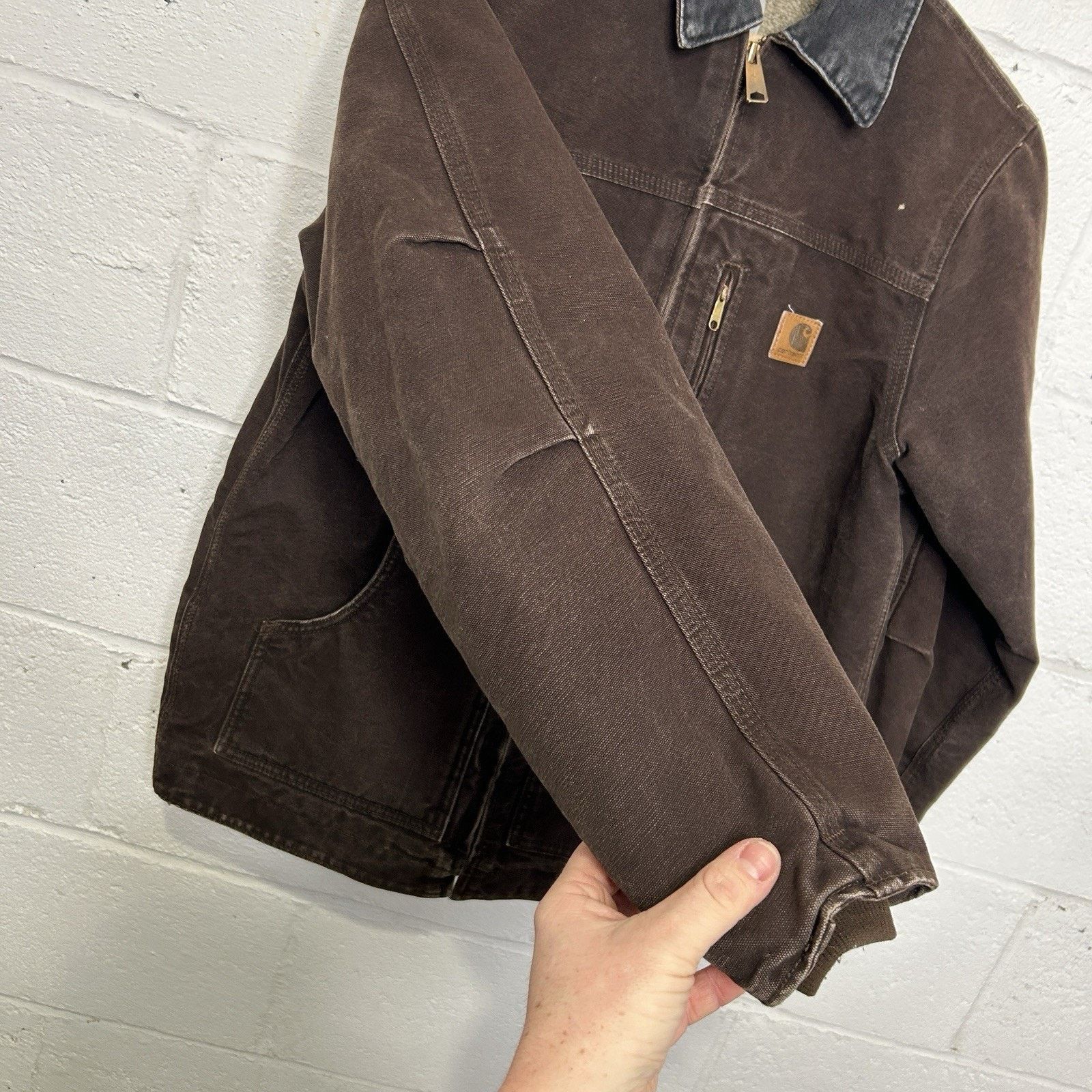 Carhartt Vintage Carhartt Sherpa-Lined Jacket “Dark Mocha” YYC61 DKB Size XS / US 0-2 / IT 36-38 - 8 Thumbnail