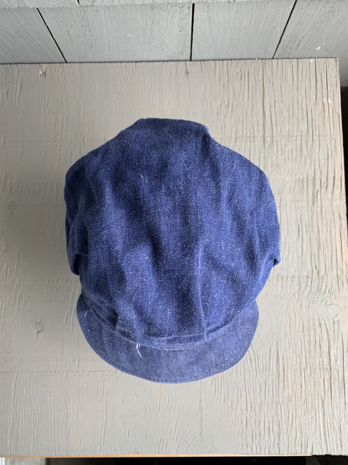 Levi's × Oshkosh × Vintage True Vintage Denim Hat Jean Cap Hickory Sanfordized Railway Size ONE SIZE - 6 Thumbnail