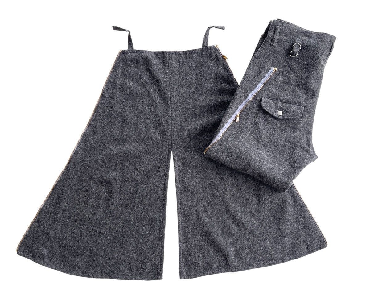 Japanese Brand Highwaist Baggy Layered Yohji Yamamoto Style Trousers Size US 33 - 6 Thumbnail