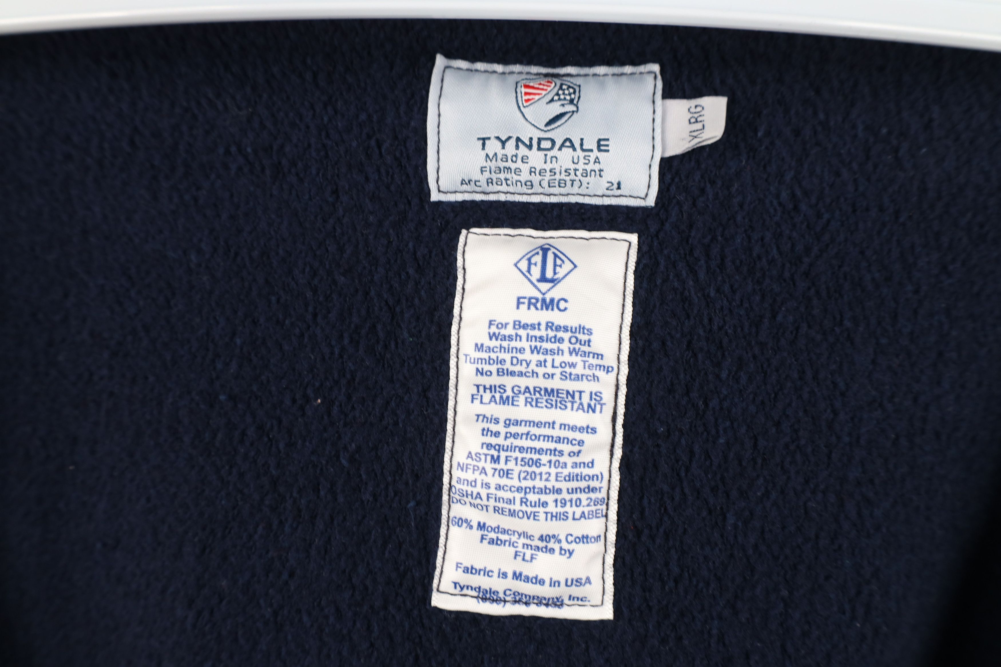 Vintage Vintage Tyndale Heavyweight Flame Resistant Full Zip Hoodie Size US XL / EU 56 / 4 - 10 Thumbnail