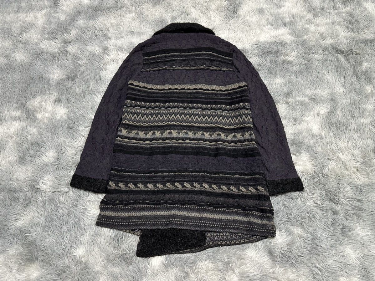 Japanese Brand 🔥Rare Archive M.&Kyoko Crafted Knit Asymmetric Cloaks Size US L / EU 52-54 / 3 - 13 Thumbnail