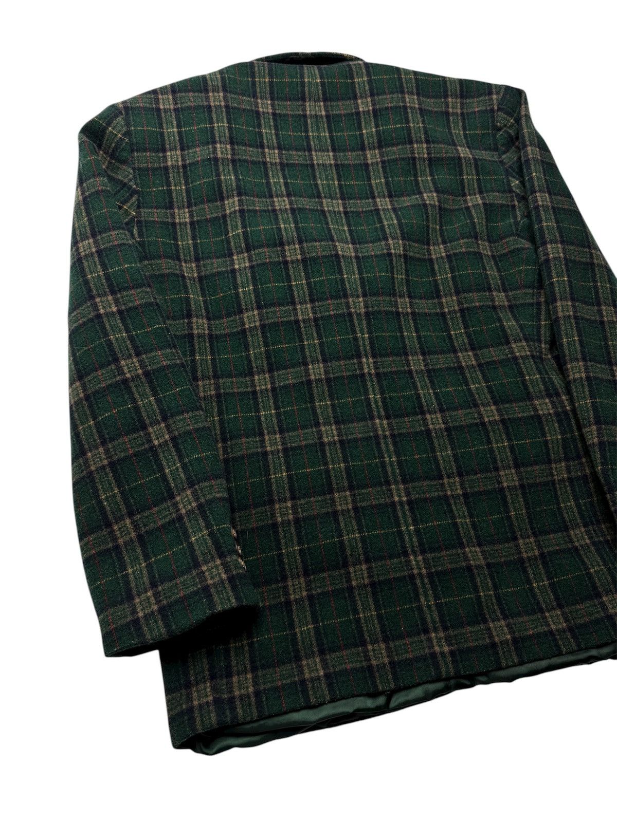 Gap Vintage Mens GAP Plaid Wool Blazer Size 44R - 7 Thumbnail
