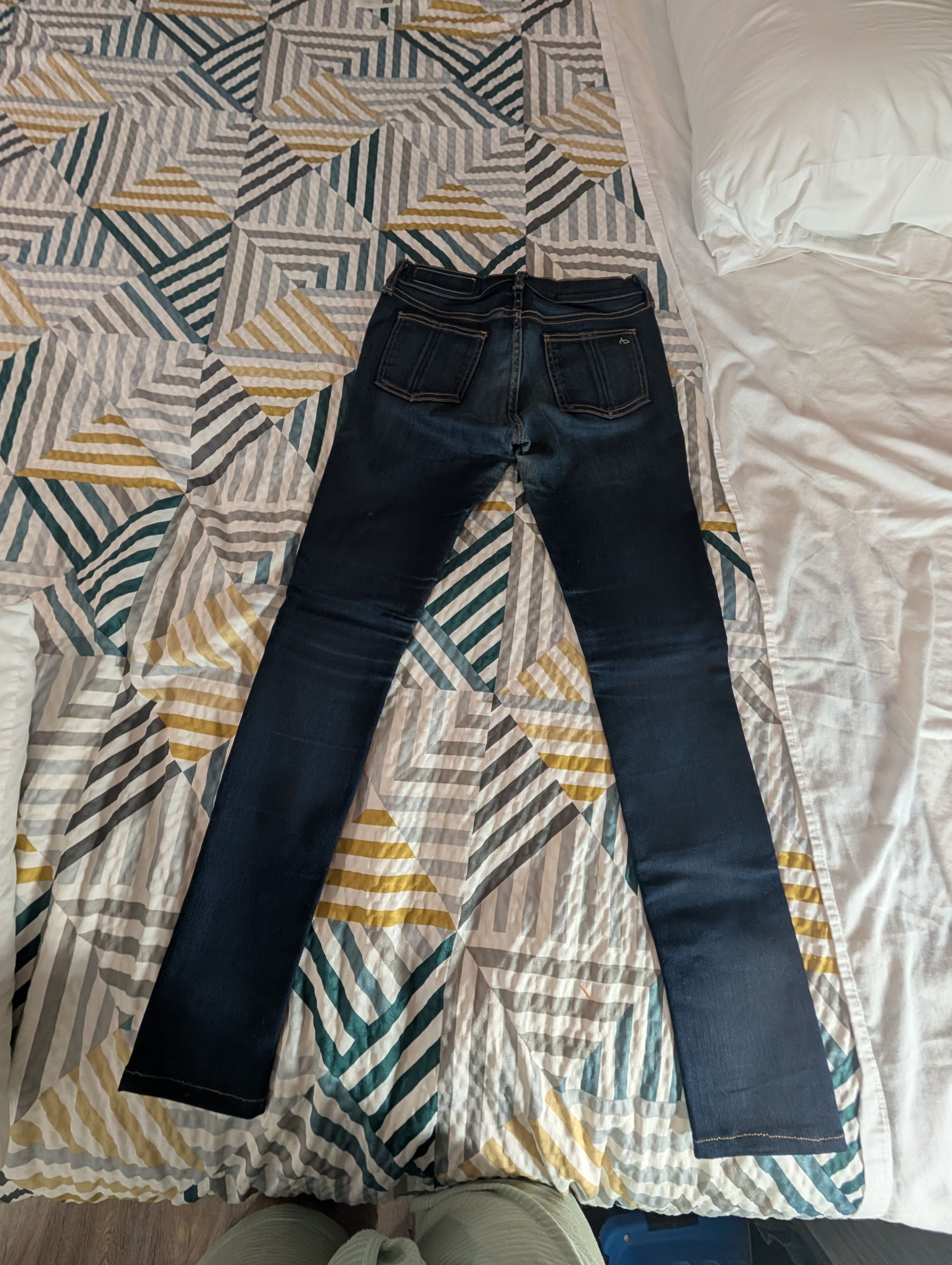 Rag & Bone Bedford Skinny Jeans Indigo Dark Blue Size 27" / US 4 / IT 40 - 8 Thumbnail