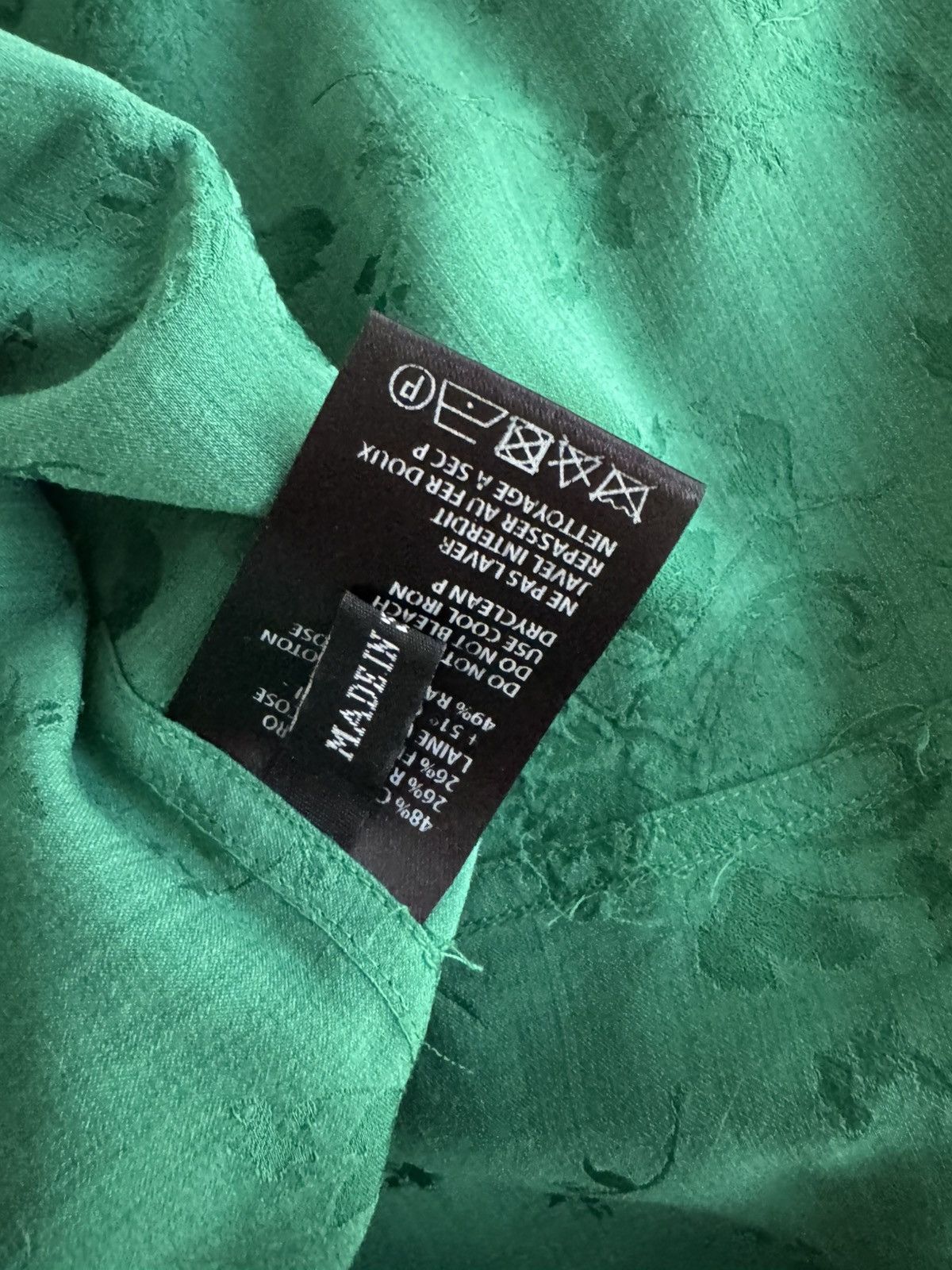 Haider Ackermann Green FW18 “Gaura” shirt Size US M / EU 48-50 / 2 - 4 Thumbnail