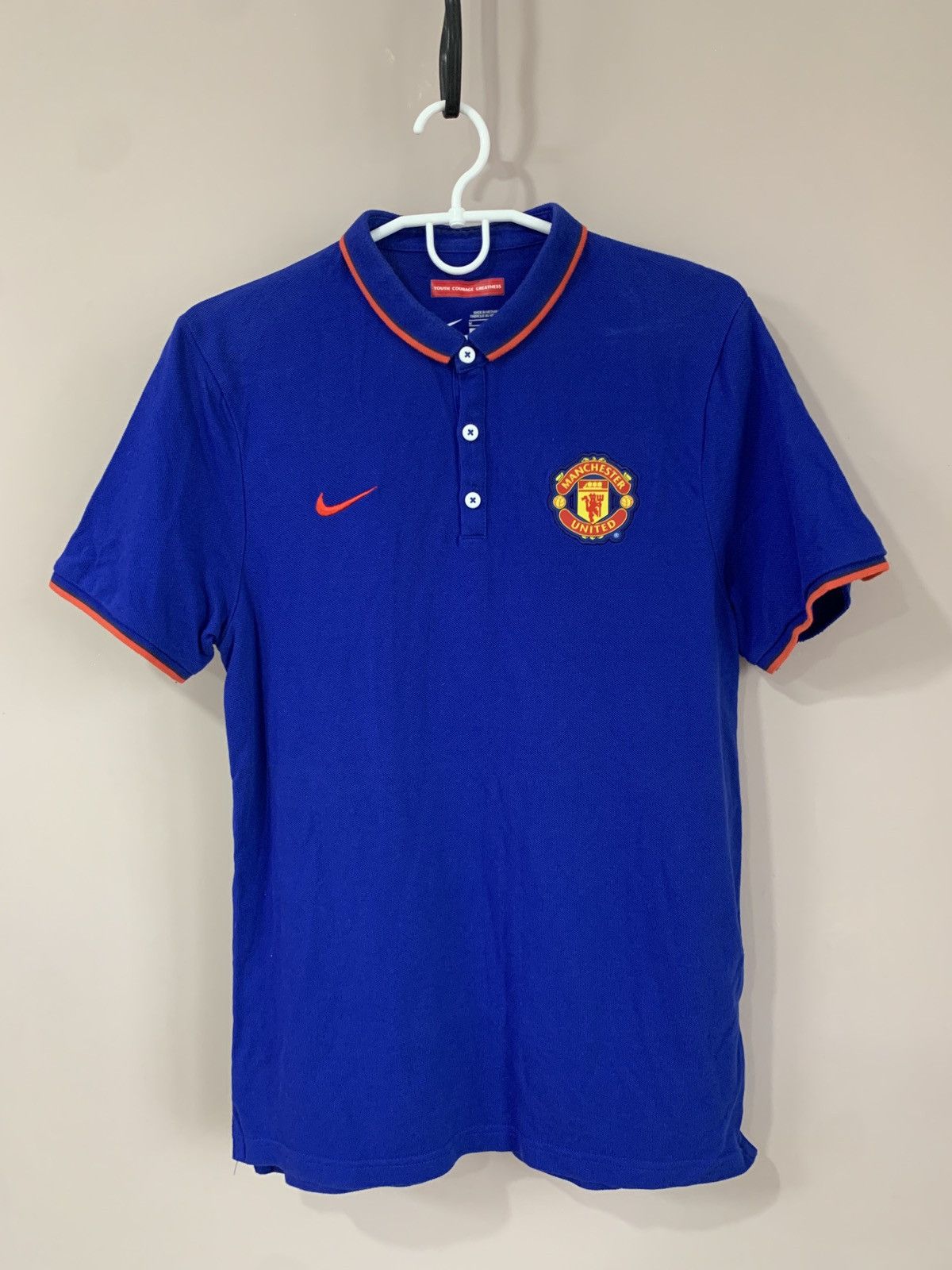 Nike Manchester United Nike blue polo shirt football soccer Size US M / EU 48-50 / 2 - 1 Thumbnail