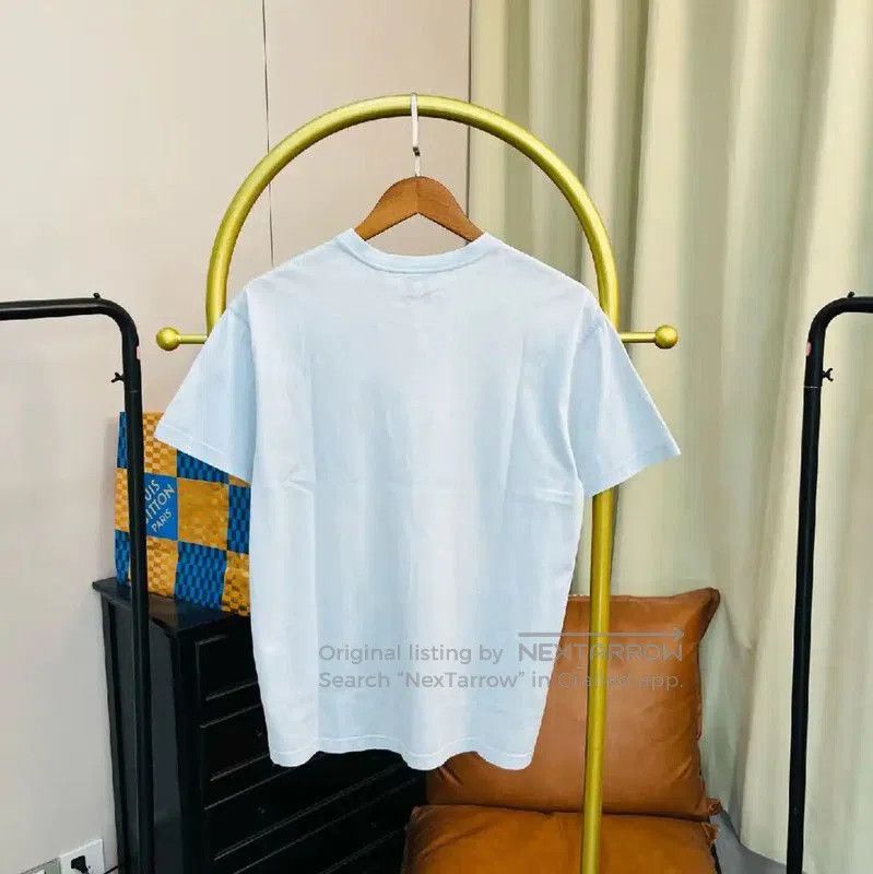 Burberry Burberry Light Blue Cotton T-Shirt with Horse Design. Size XS / US 0-2 / IT 36-38 - 2 Thumbnail