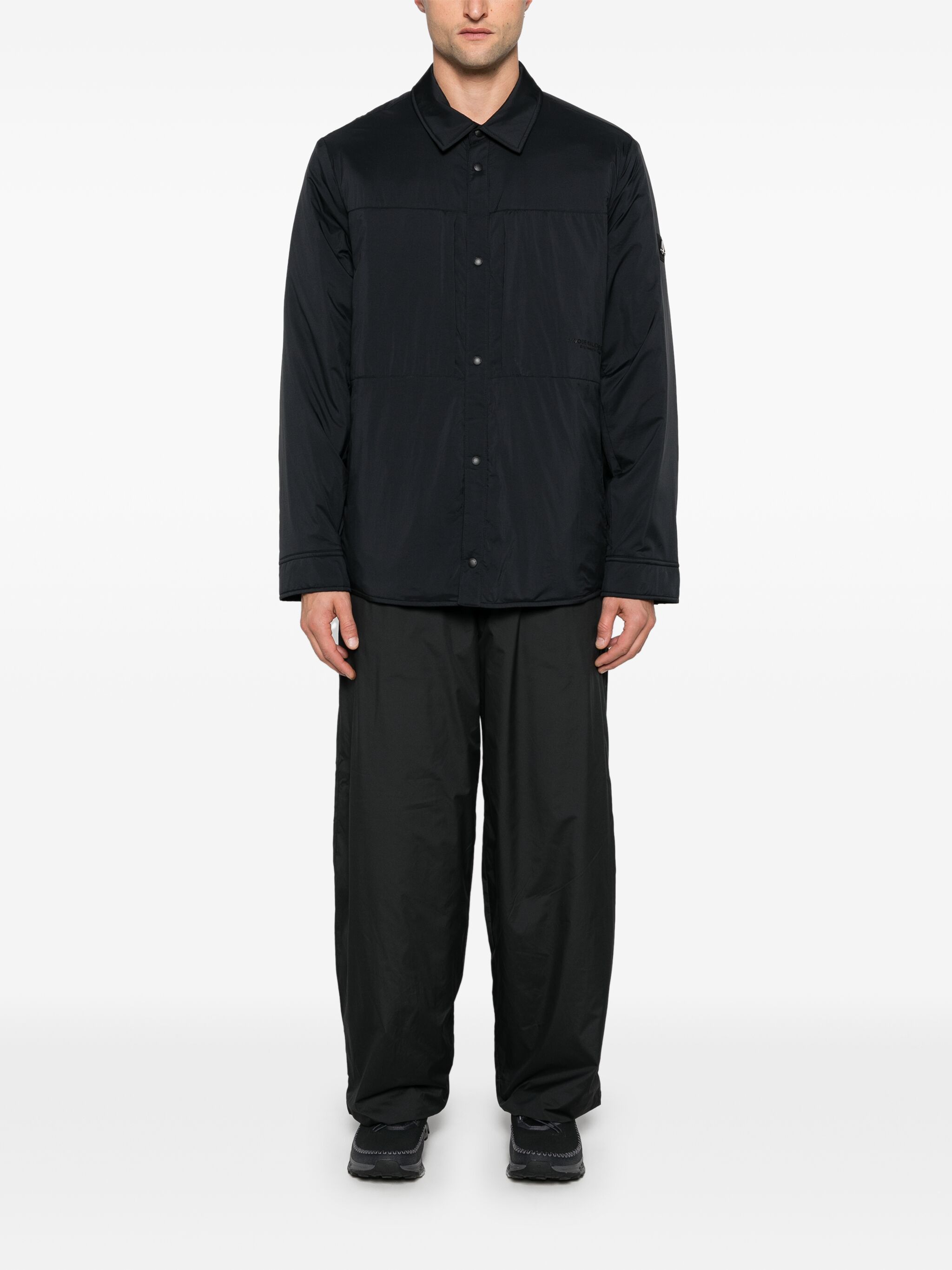 Moose Knuckles o1s22i1n1124 Ash Nylon Shirt-Style Jacket in Black Size US L / EU 52-54 / 3 - 2 Thumbnail