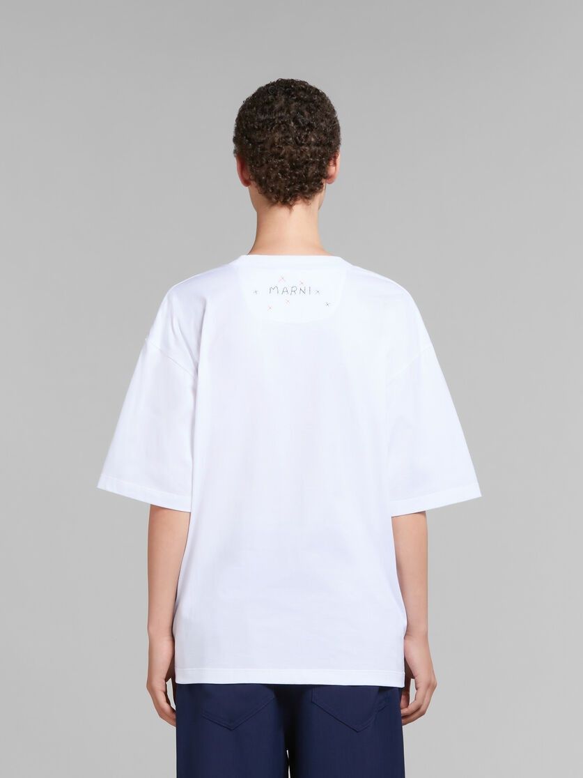 Marni o1f1d3z0625 T-Shirt in White Size S / US 4 / IT 40 - 3 Thumbnail