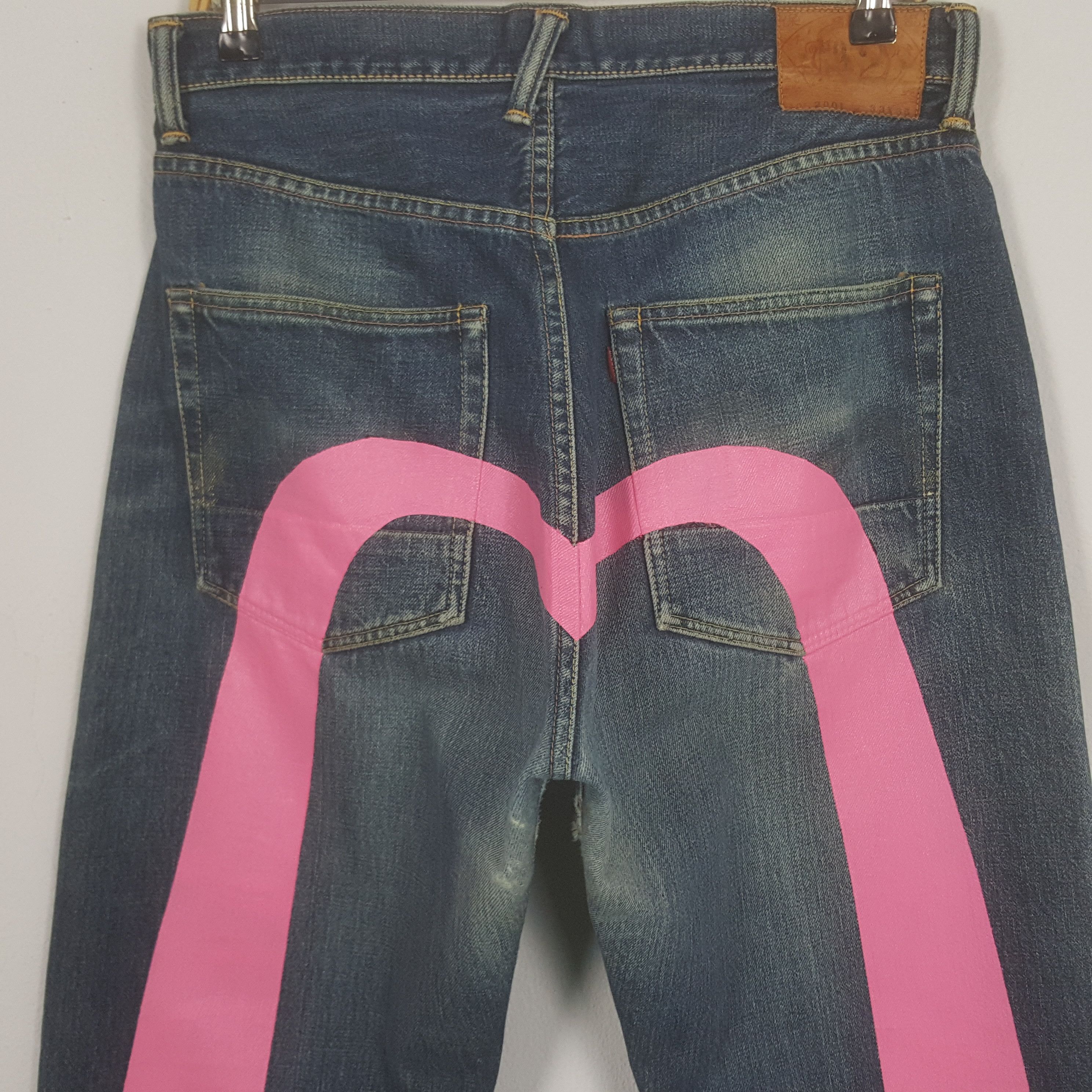 Evisu × Japanese Brand × Vintage Vintage Evisu Japanese Brand Daicock Custom Art Denim Jeans Size US 32 / EU 48 - 2 Thumbnail