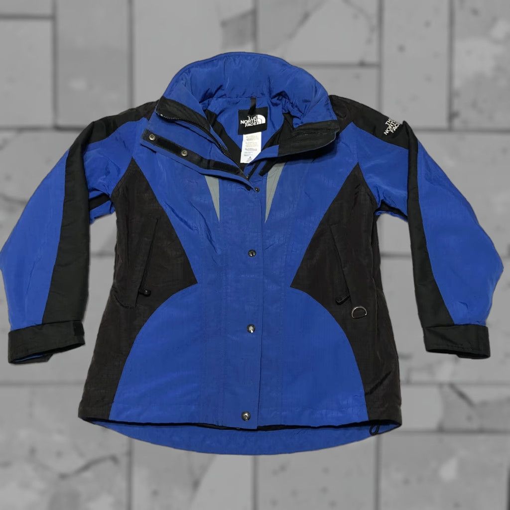 Vintage The North Face Extreme Light Womens Size 8 M Blue Jacket Coat Hooded