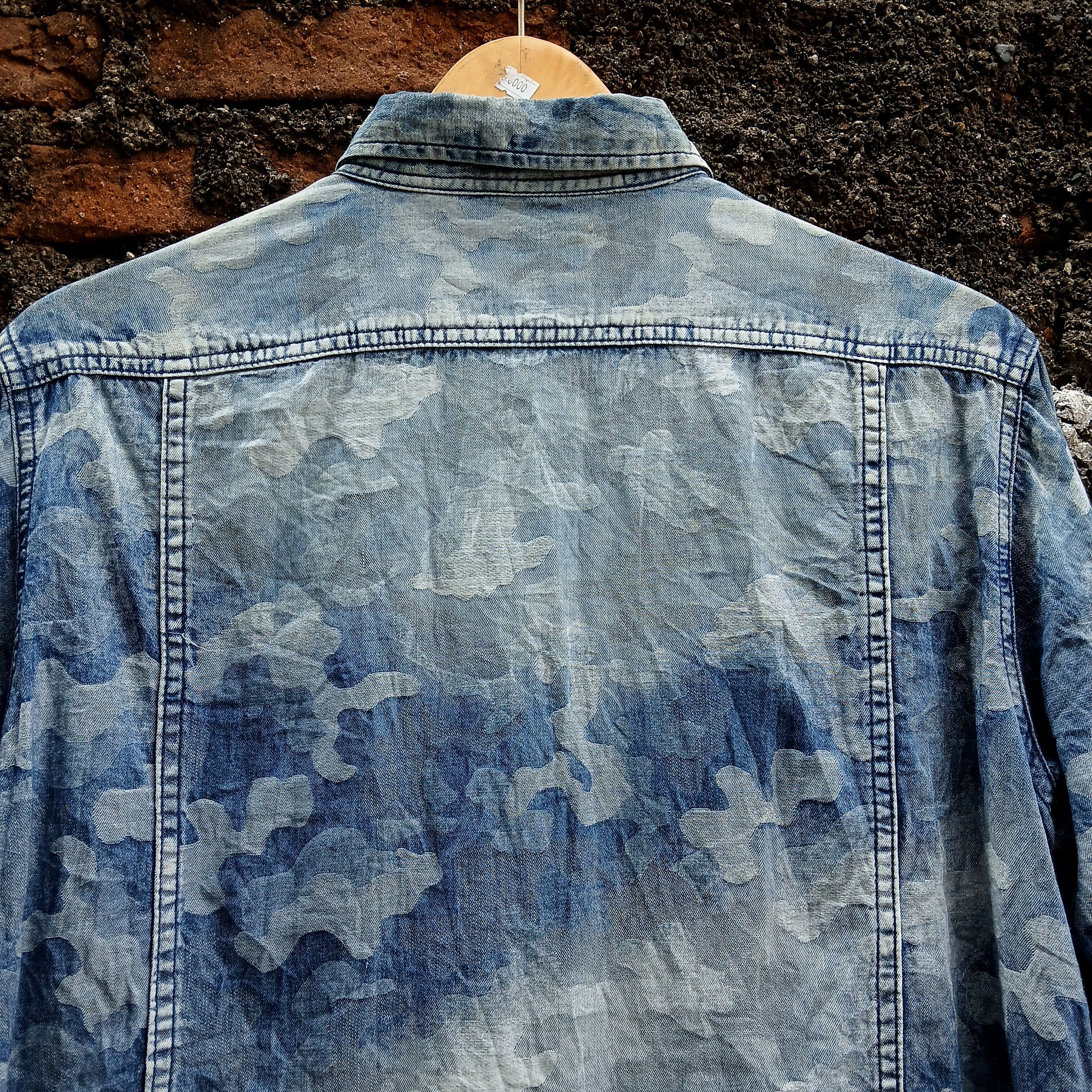 Japanese Brand Vintage shirts voguish camo denim japan Size US M / EU 48-50 / 2 - 4 Thumbnail