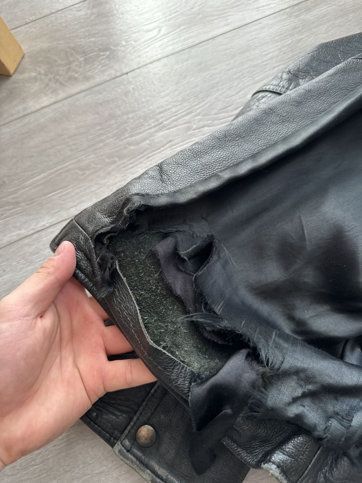 Genuine Leather Vintage Leather Jacket Ramones Biker Rare Punk Rock Rare Size US M / EU 48-50 / 2 - 11 Thumbnail