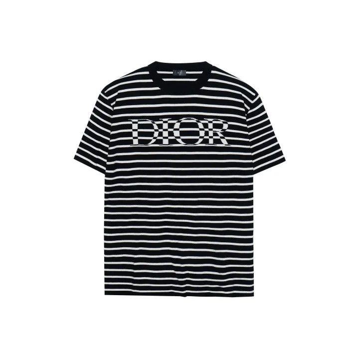 Dior Dior Striped Loose Fit Short Sleeve T-Shirt 0079 Size US S / EU 44-46 / 1 - 1 Thumbnail