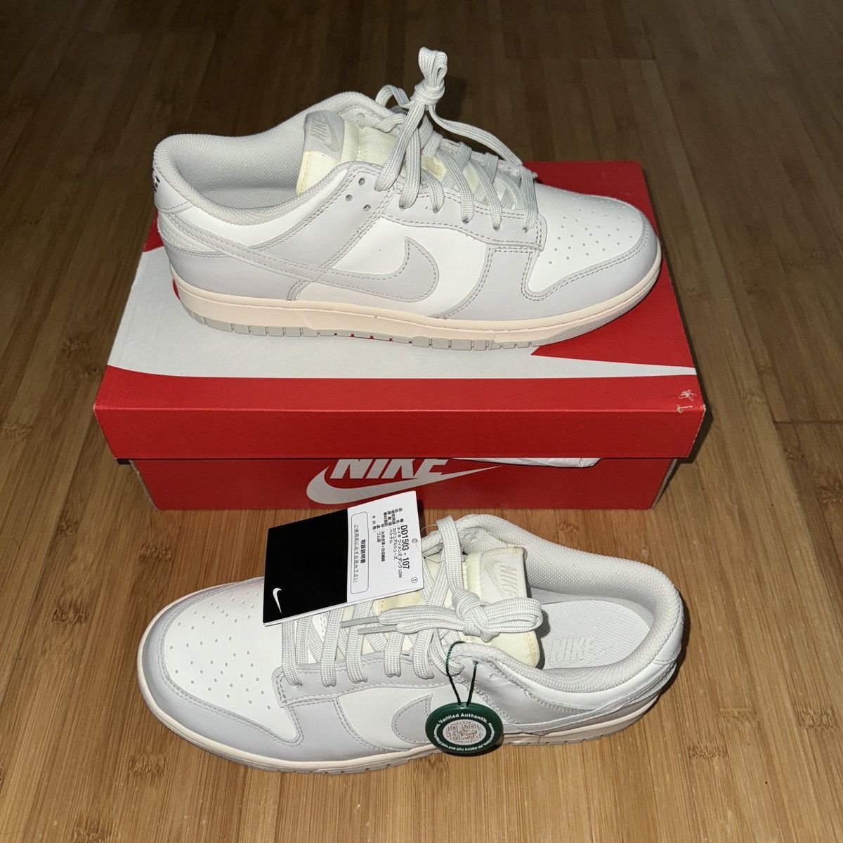 image of Nike Dunk Low Sail/ Light Bone W12 M10.5 Shoes, Men's