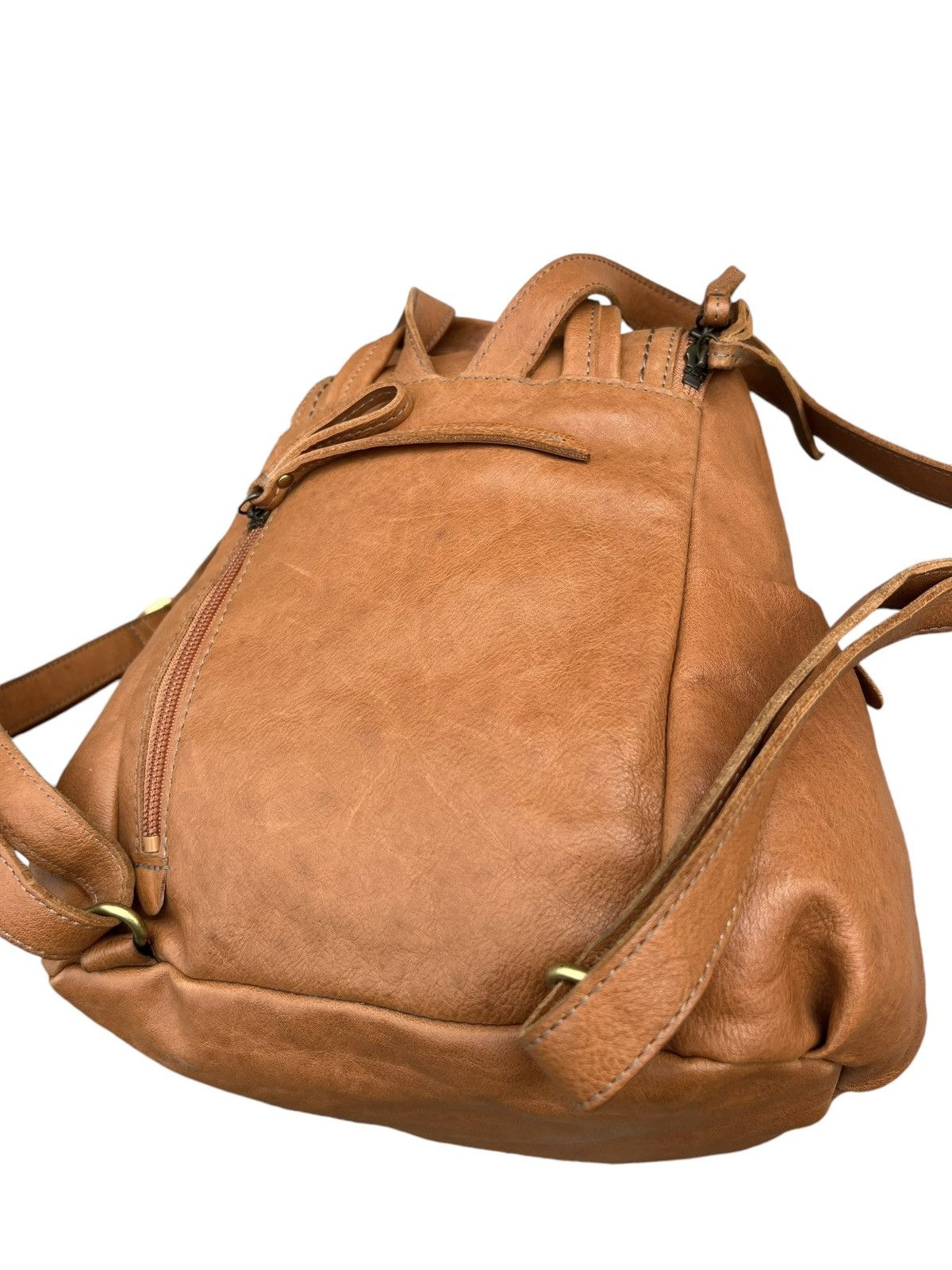 Leather Vintage Marmelo Tokyo Patina Leather Mini Backpack Bag Size ONE SIZE - 12 Thumbnail
