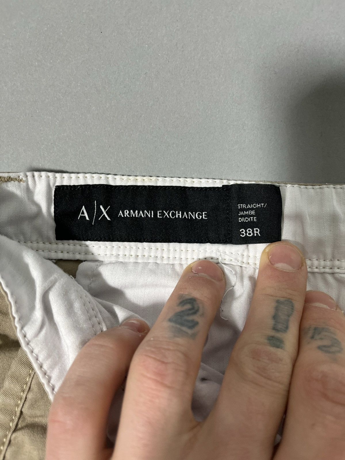 Armani × Armani Exchange Tan Armani Exchange Khaki Pants Size US 38 / EU 54 - 4 Thumbnail