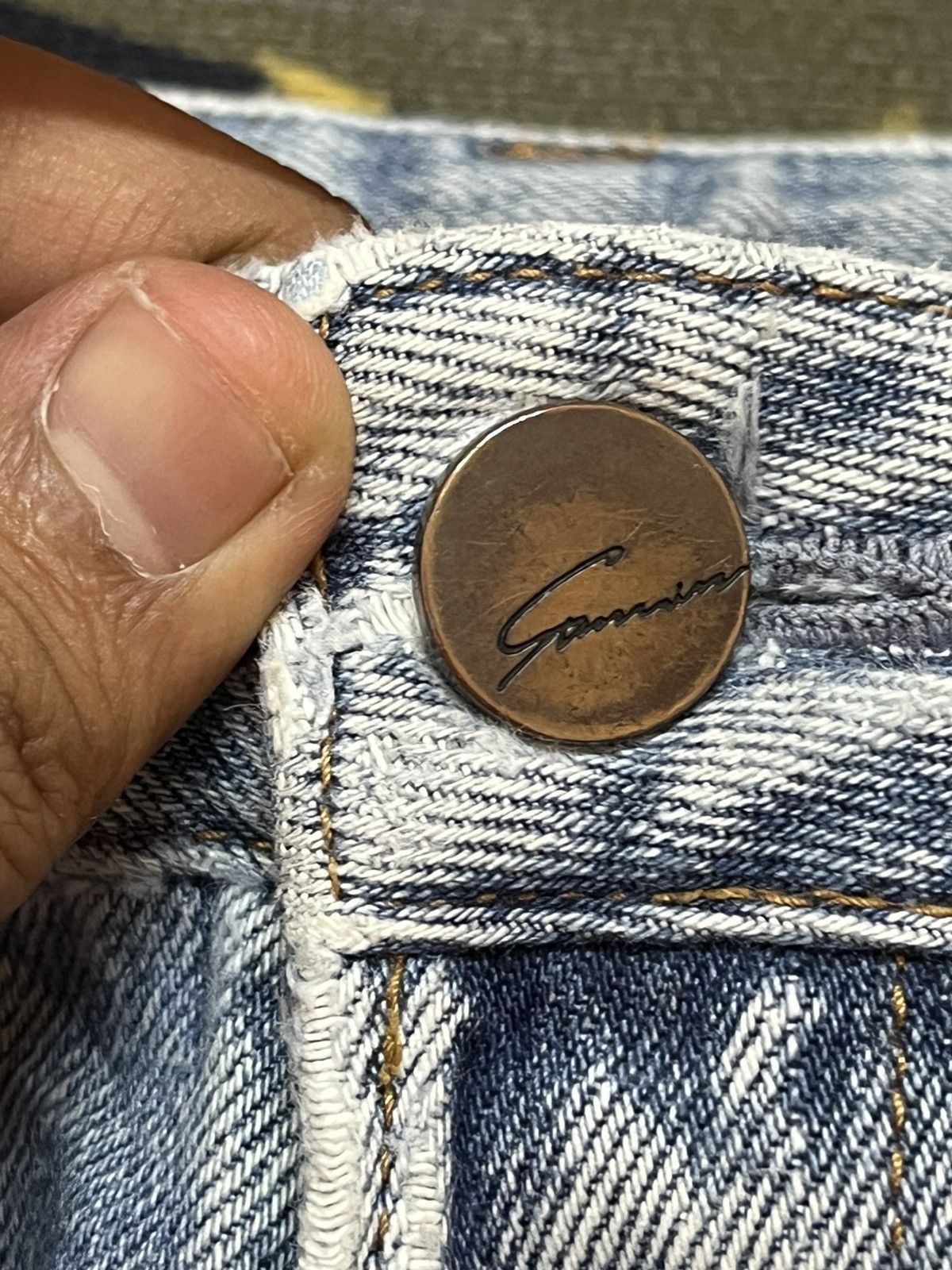 Japanese Brand Vintage Stunning Lure Selvedge Faded Whiskers Denim Size US 29 - 9 Thumbnail