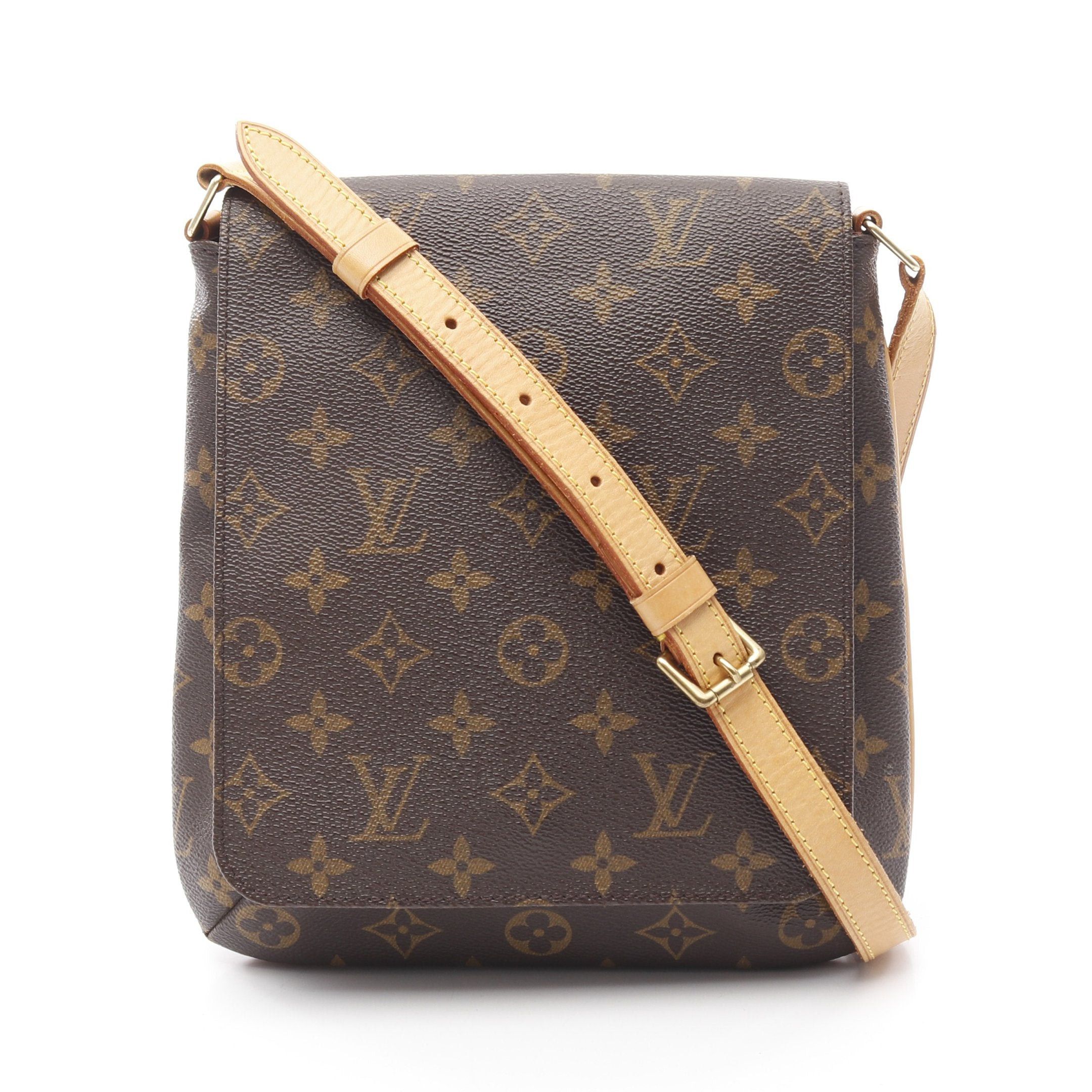 Louis Vuitton Louis Vuitton Musette Salsa Short Strap Monogram Shoulder Bag Leather Brown Size ONE SIZE - 1 Thumbnail
