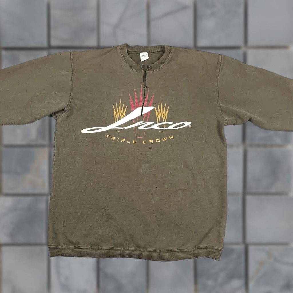JNCO VINTAGE JNCO Sweatshirt Mens XL Brown Cut Off Short Sleeve Altered Triple Crown Size US XL / EU 56 / 4 - 1 Thumbnail