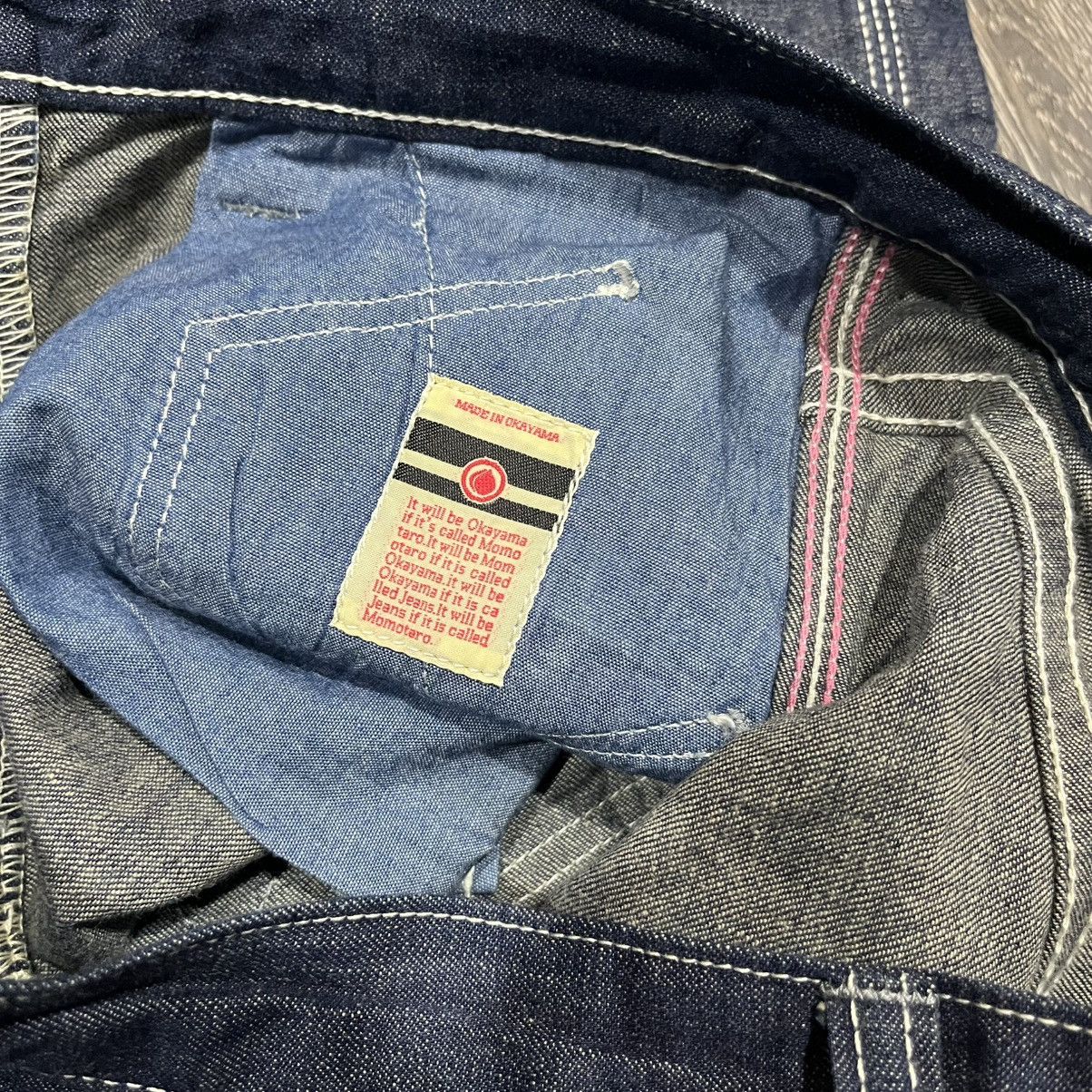 Momotaro Jeans Momotaro Jeans 10.5oz Double Hip Reflective Cropped WorkPant Size US 30 / EU 46 - 10 Thumbnail