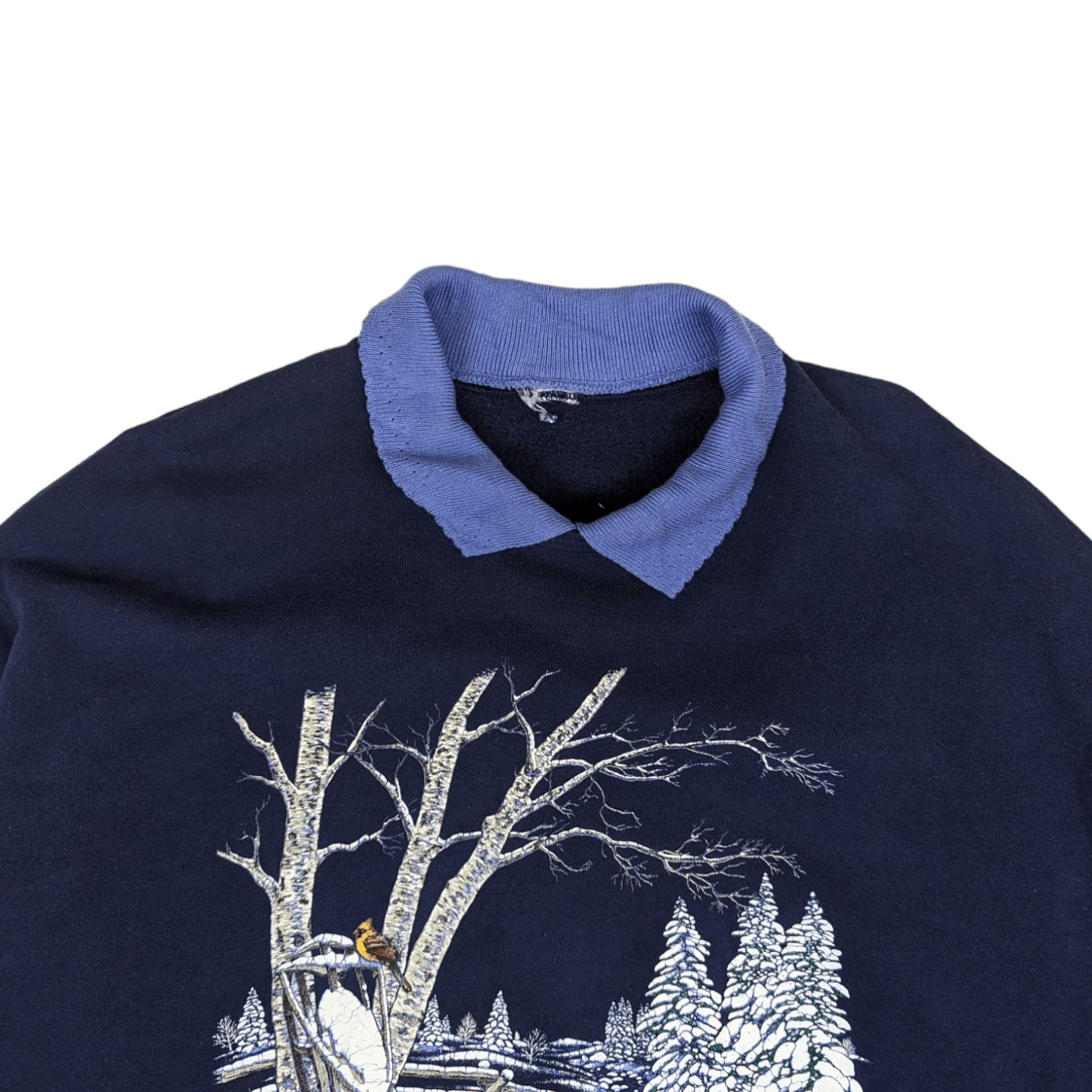 Vintage Vintage 90's MORNING SUN Forrer Winter Bird Graphic Jumper Size US L / EU 52-54 / 3 - 4 Thumbnail