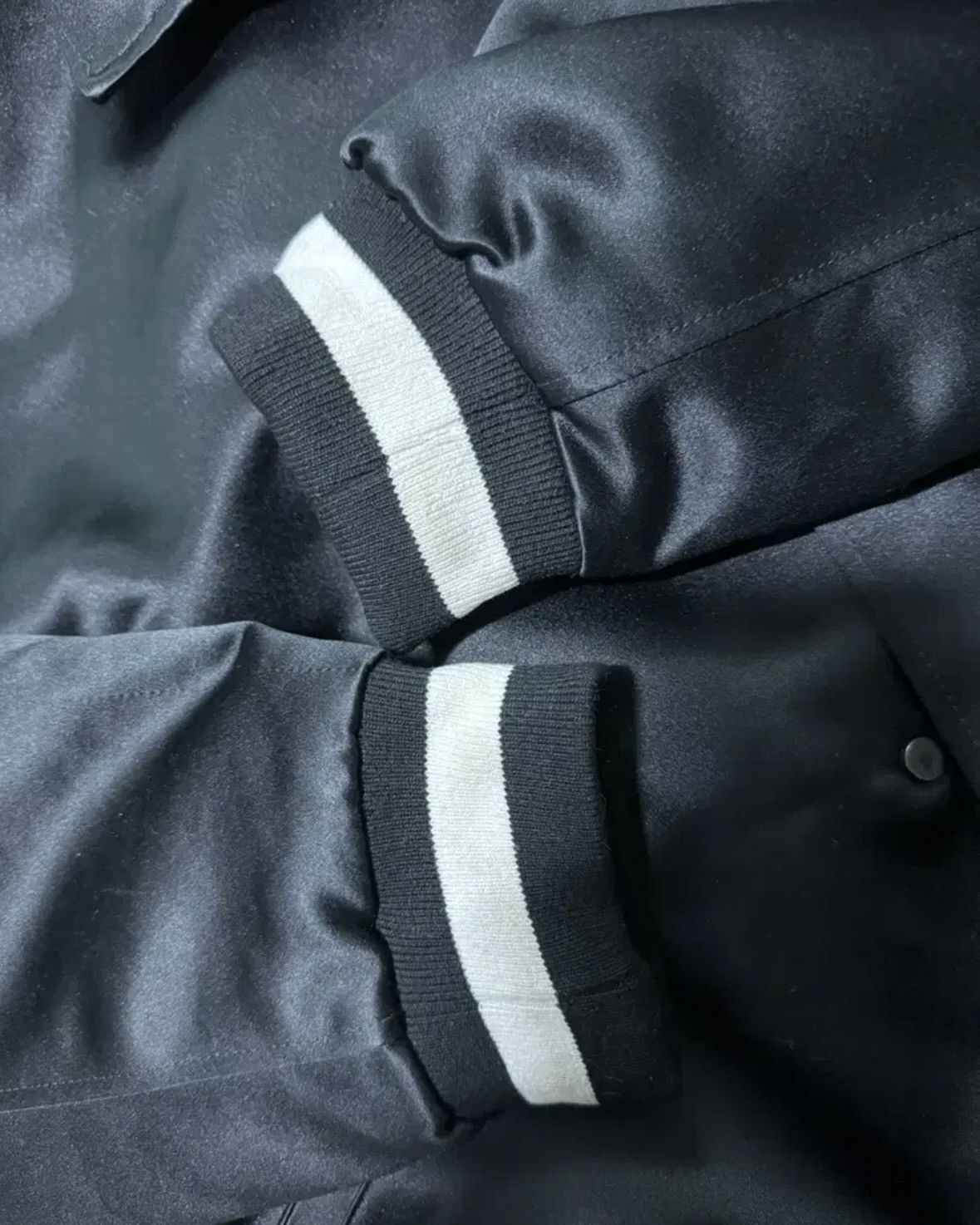 Fear of God Fear Of God Fifth Satin Manuel Baseball Jacket Size US XL / EU 56 / 4 - 6 Thumbnail